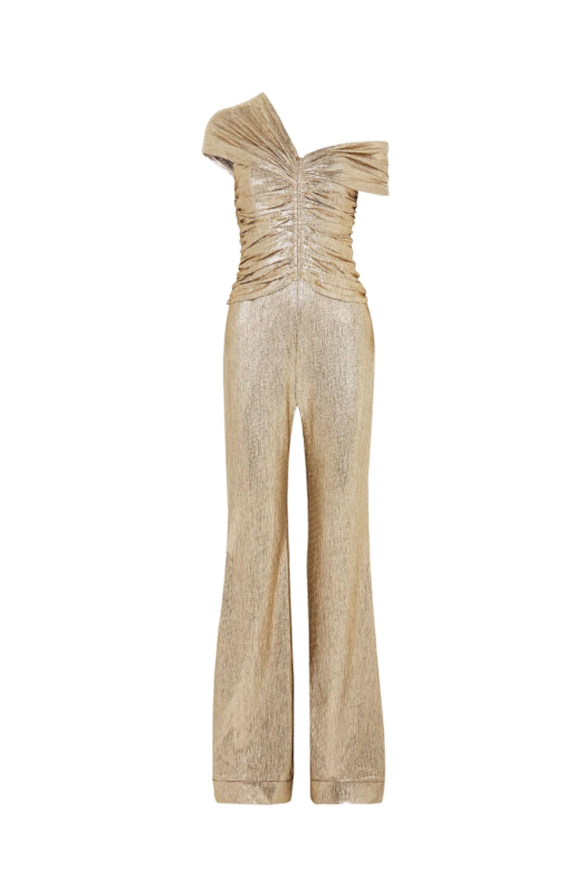Jonathan Simkhai Gold Jumpsuit (Eu36)