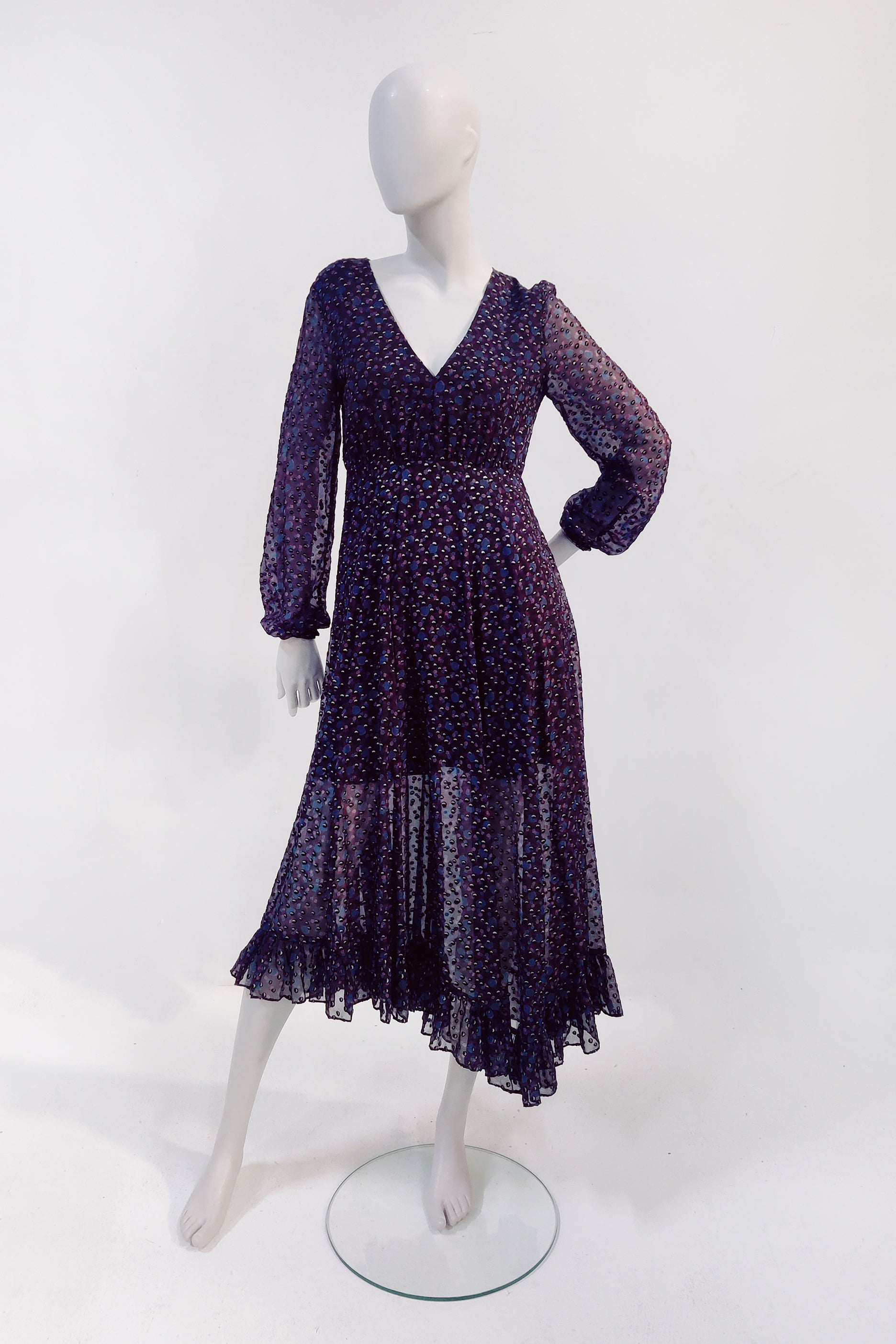 Maje Purple Floral Dress (Eu36-38)