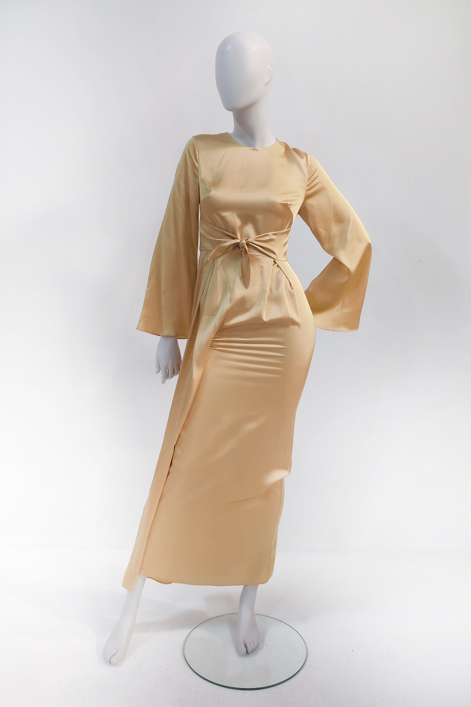 Yellow Satin Dress (Eu36)
