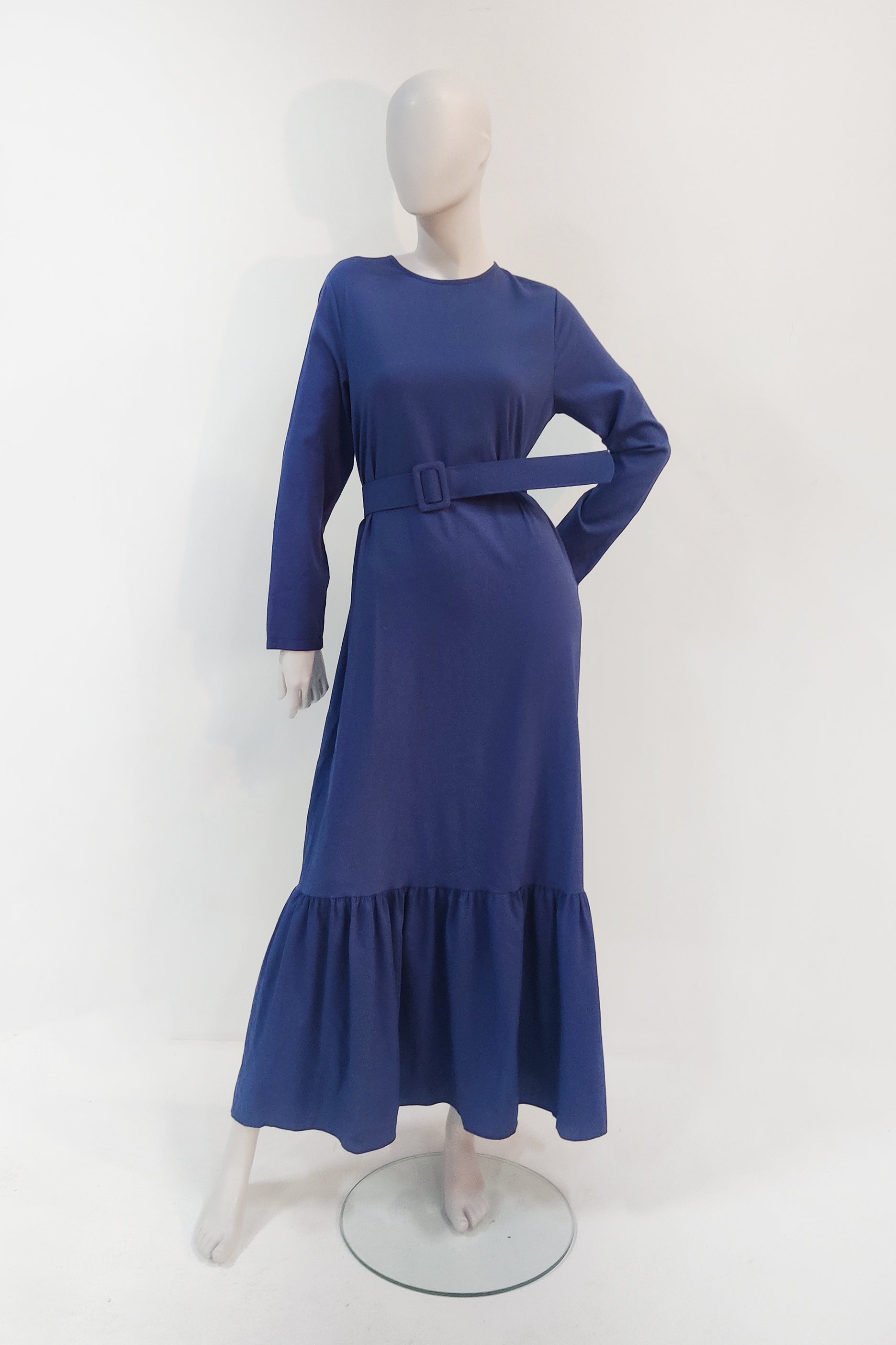 Blue Modest Dress