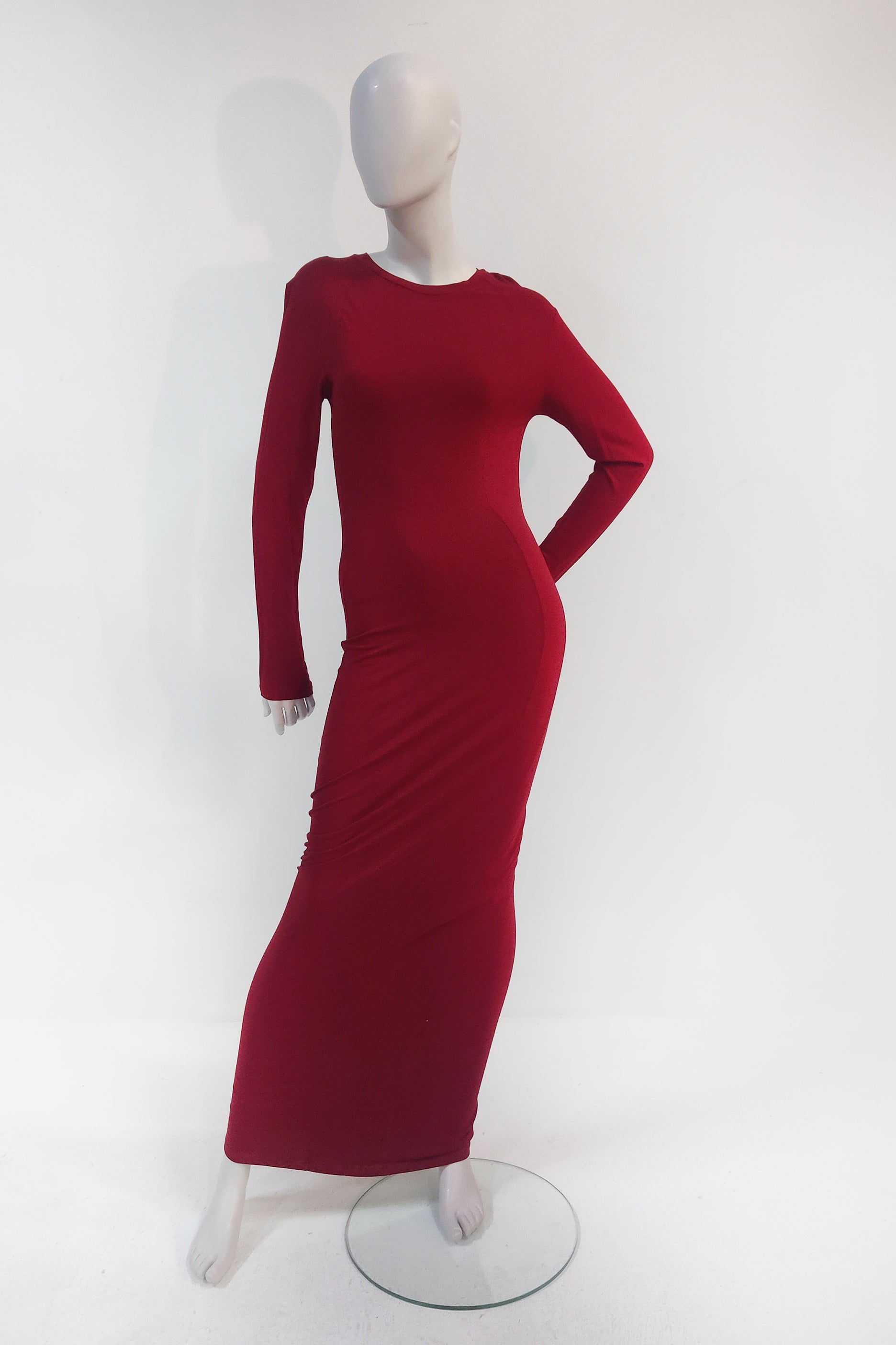 Long Red Body-Con Dress (medium)