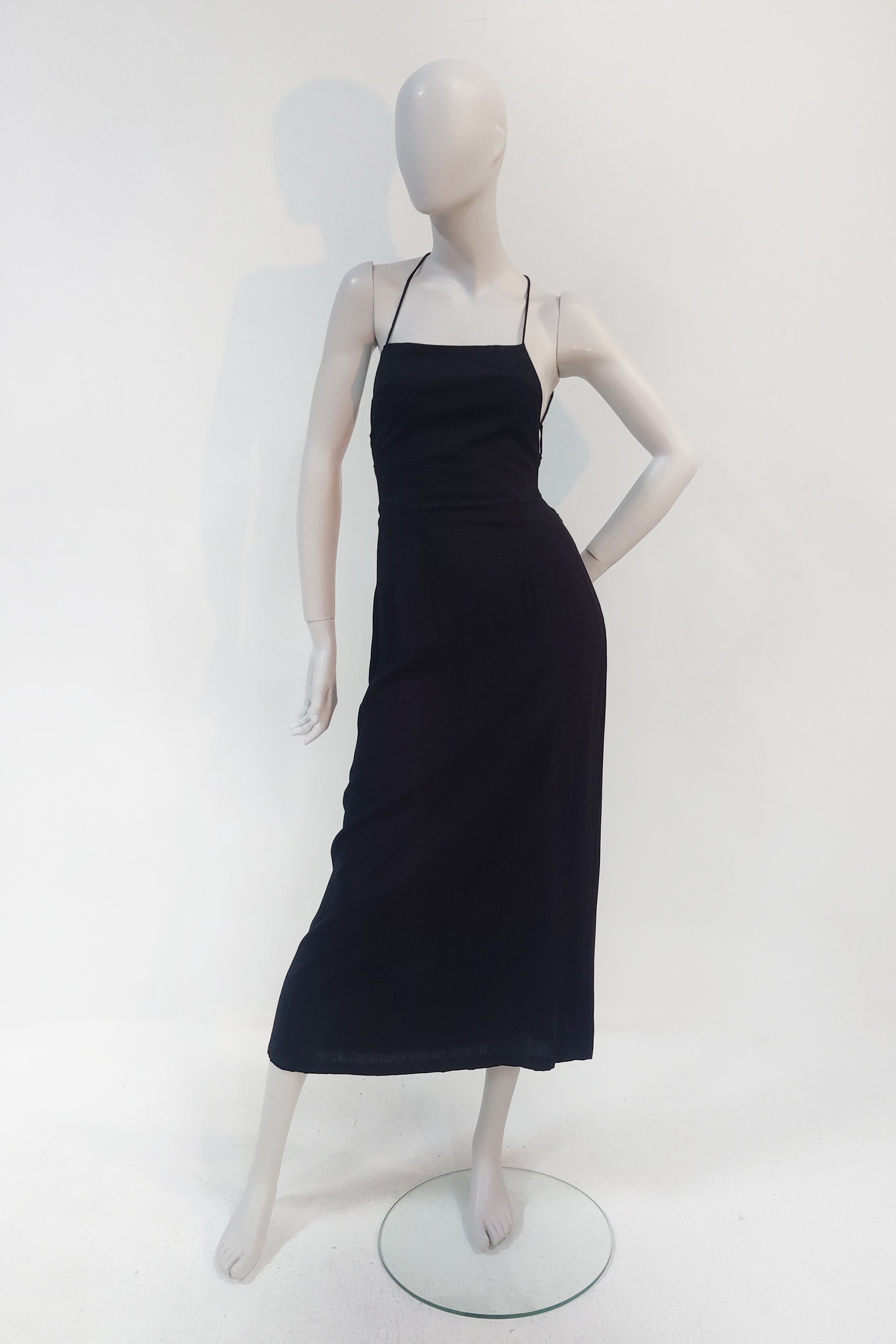 Black Open-Back Dress (Xsmall)