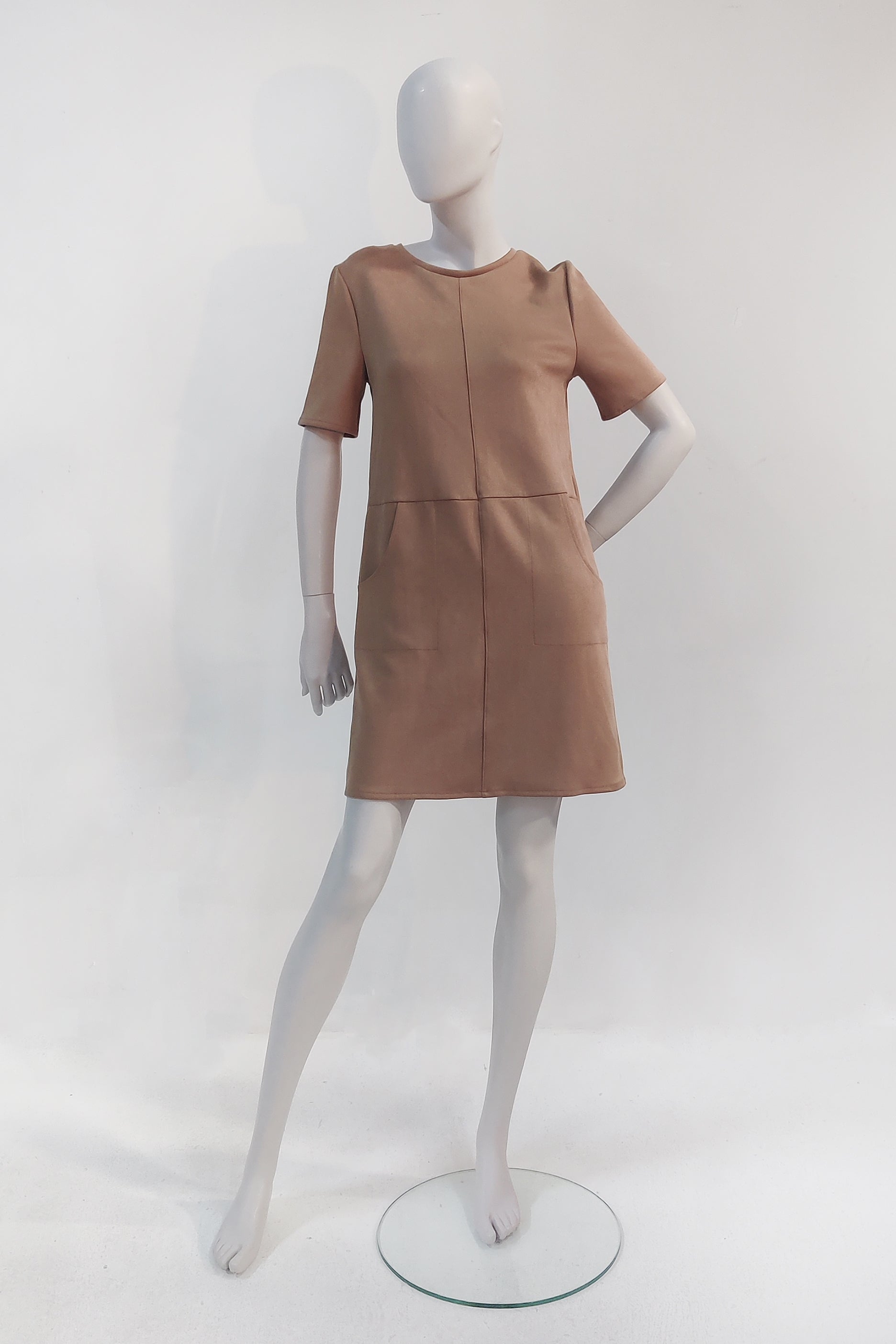 Beige Shift Dress