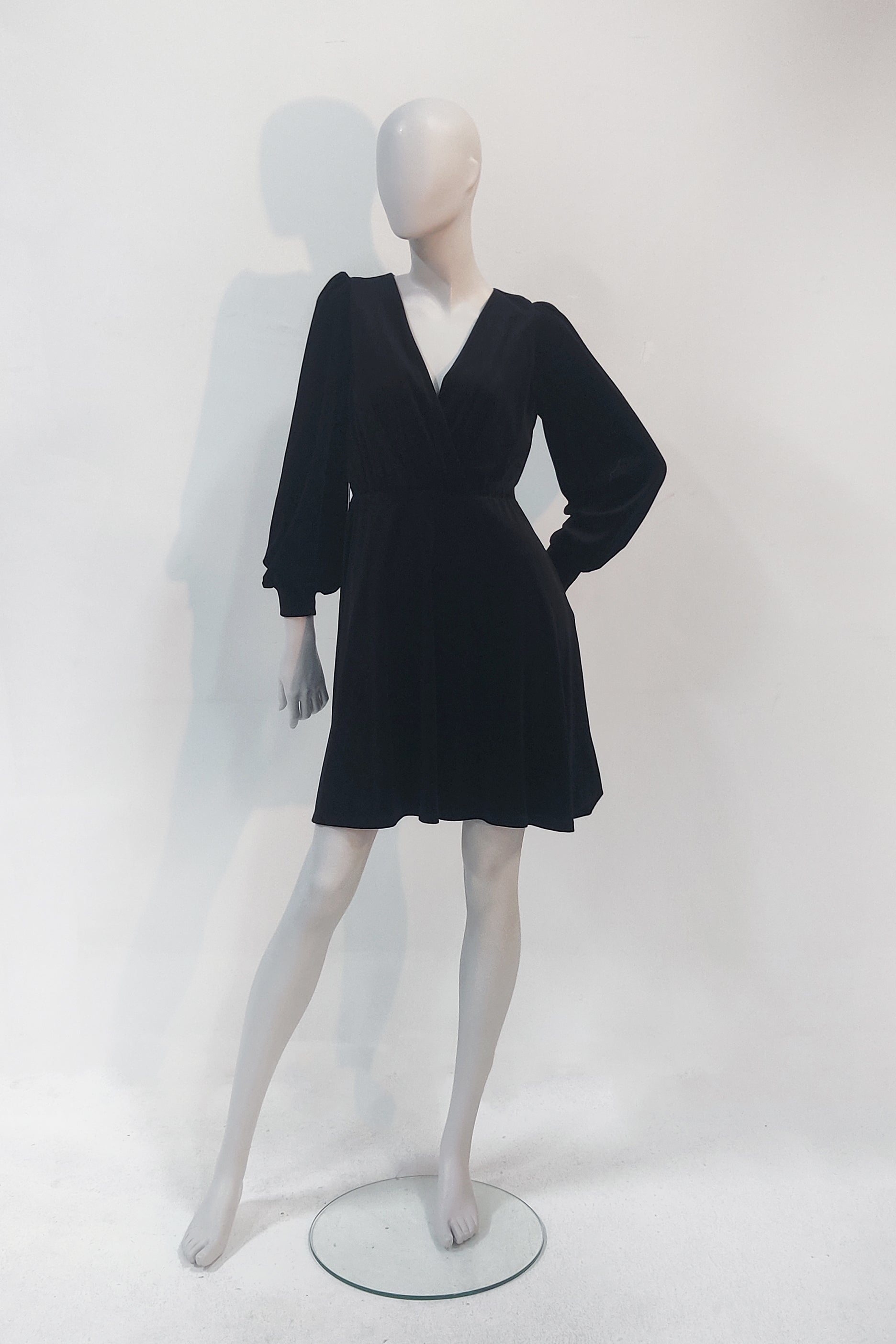 Black Velvet Marella Short Dress (small)