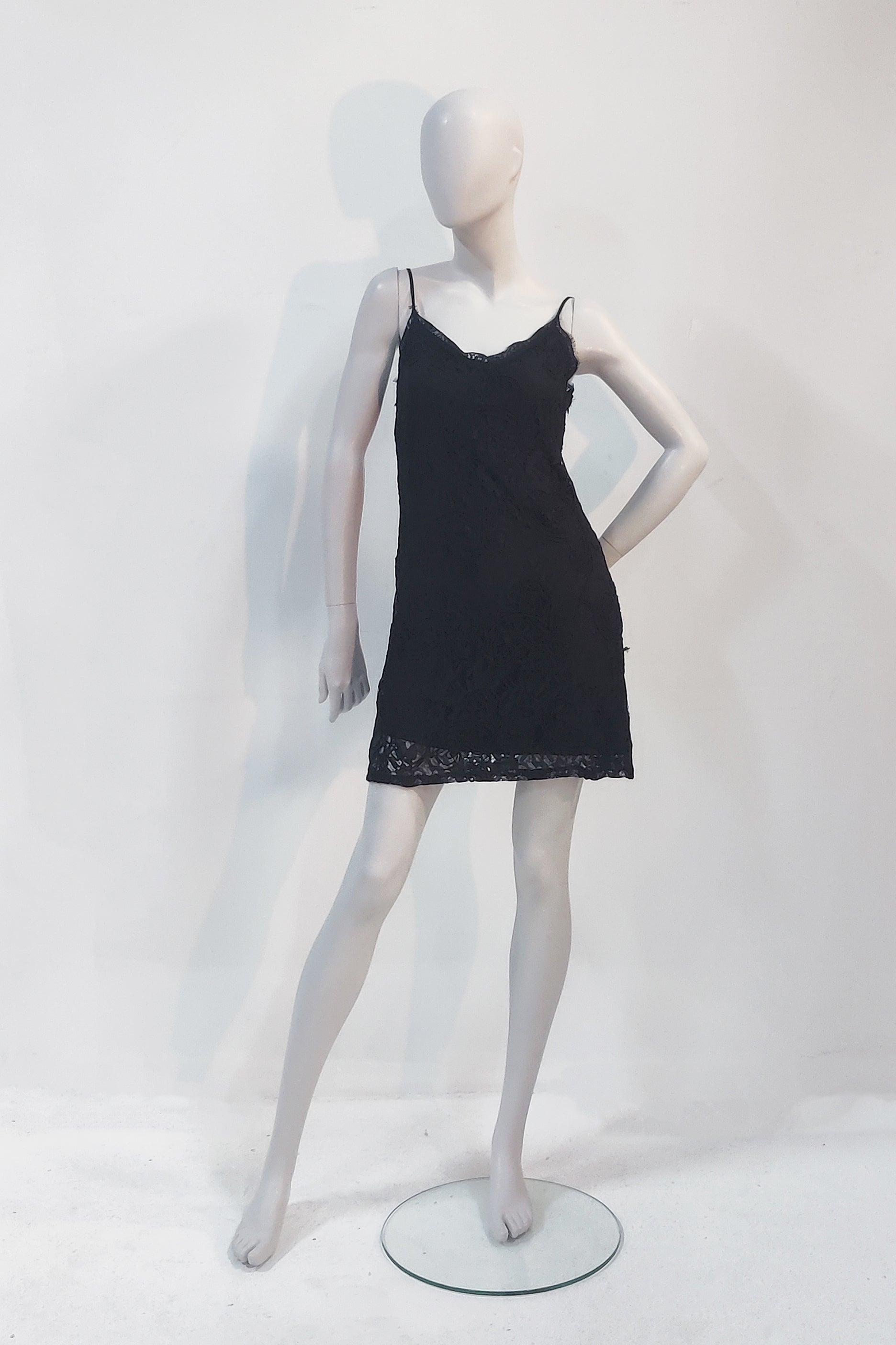 Black Lace Short Dress (small)
