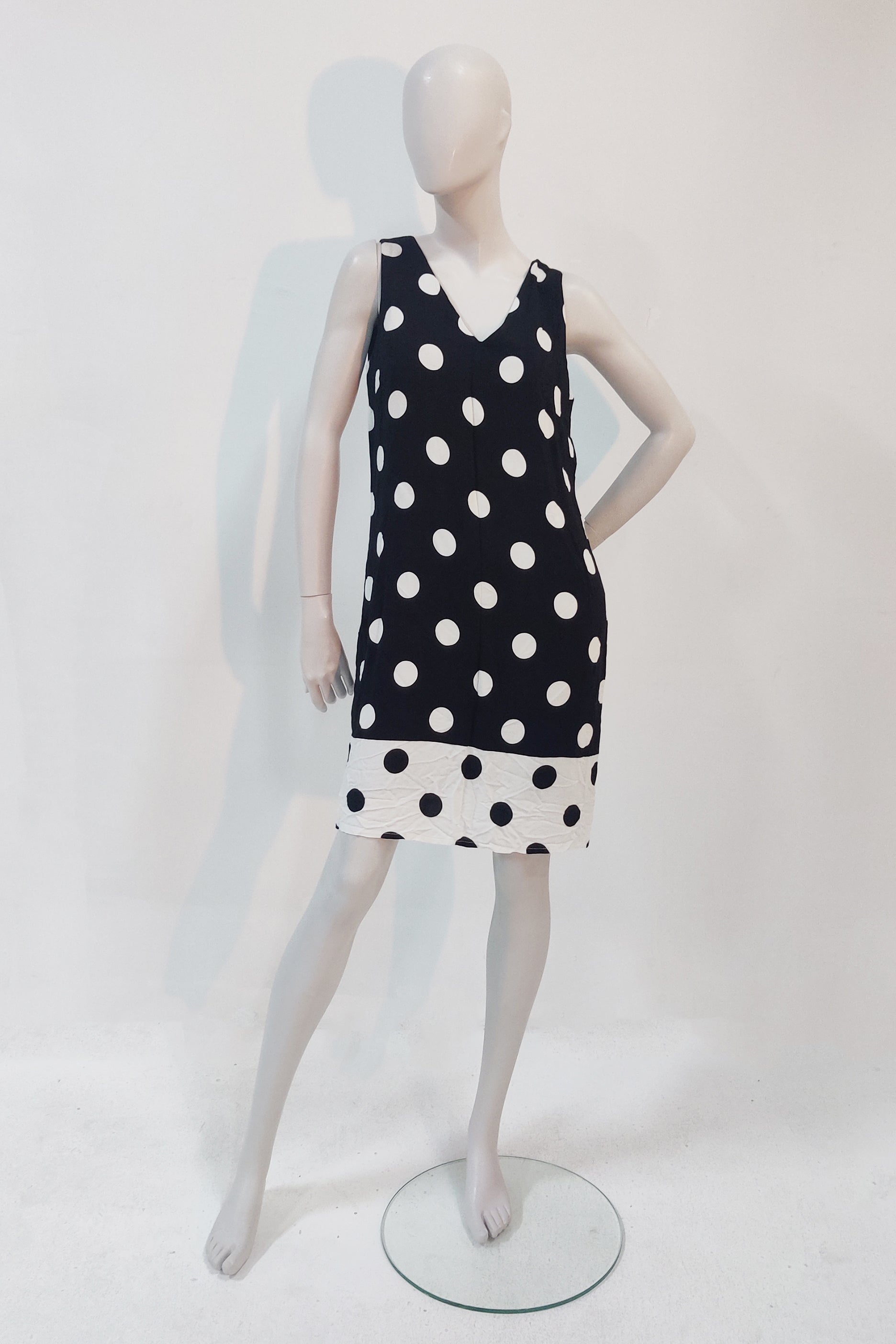 Black and White Polka Dot Dress (Eu38)