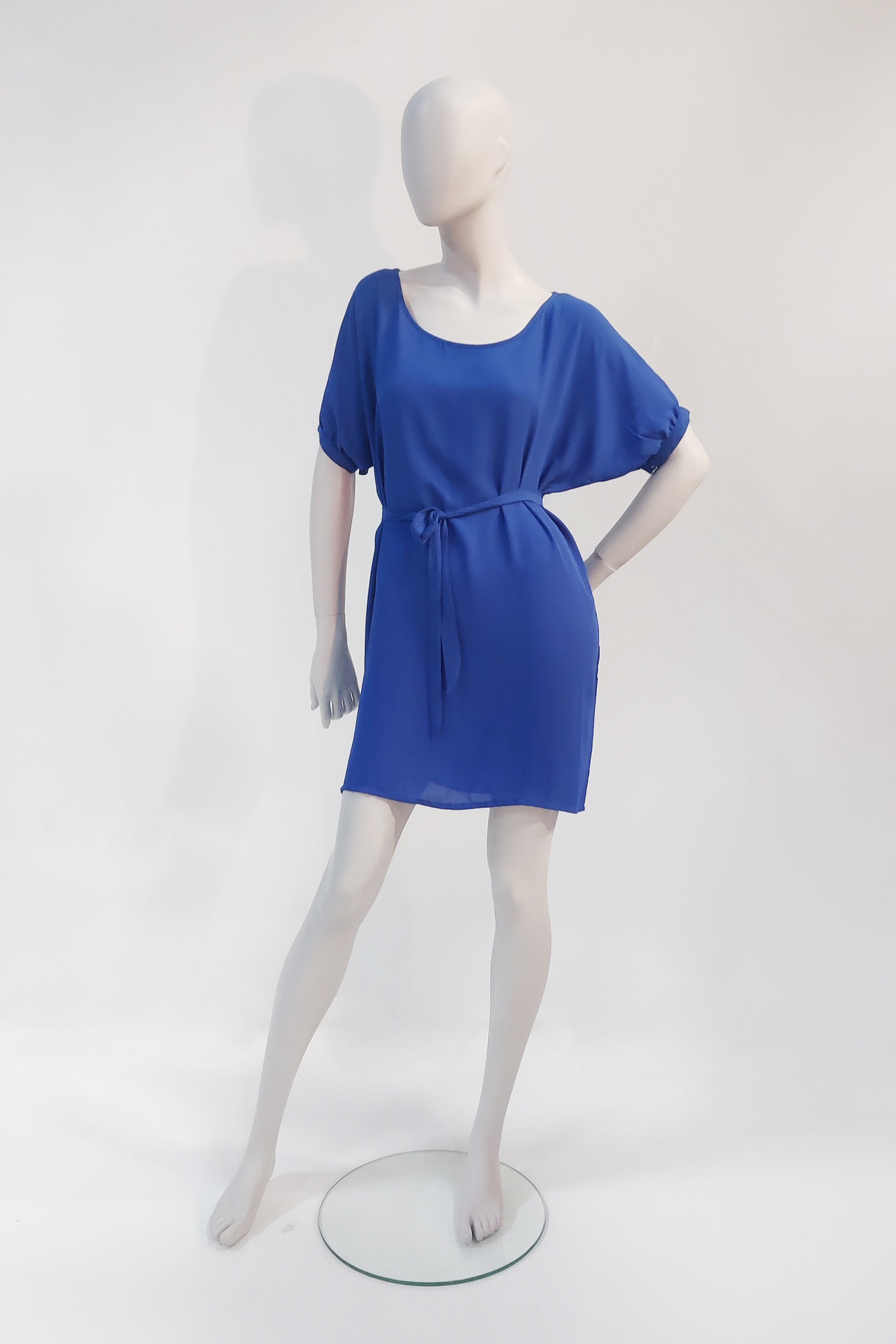 Belted Blue Dress (S/M)