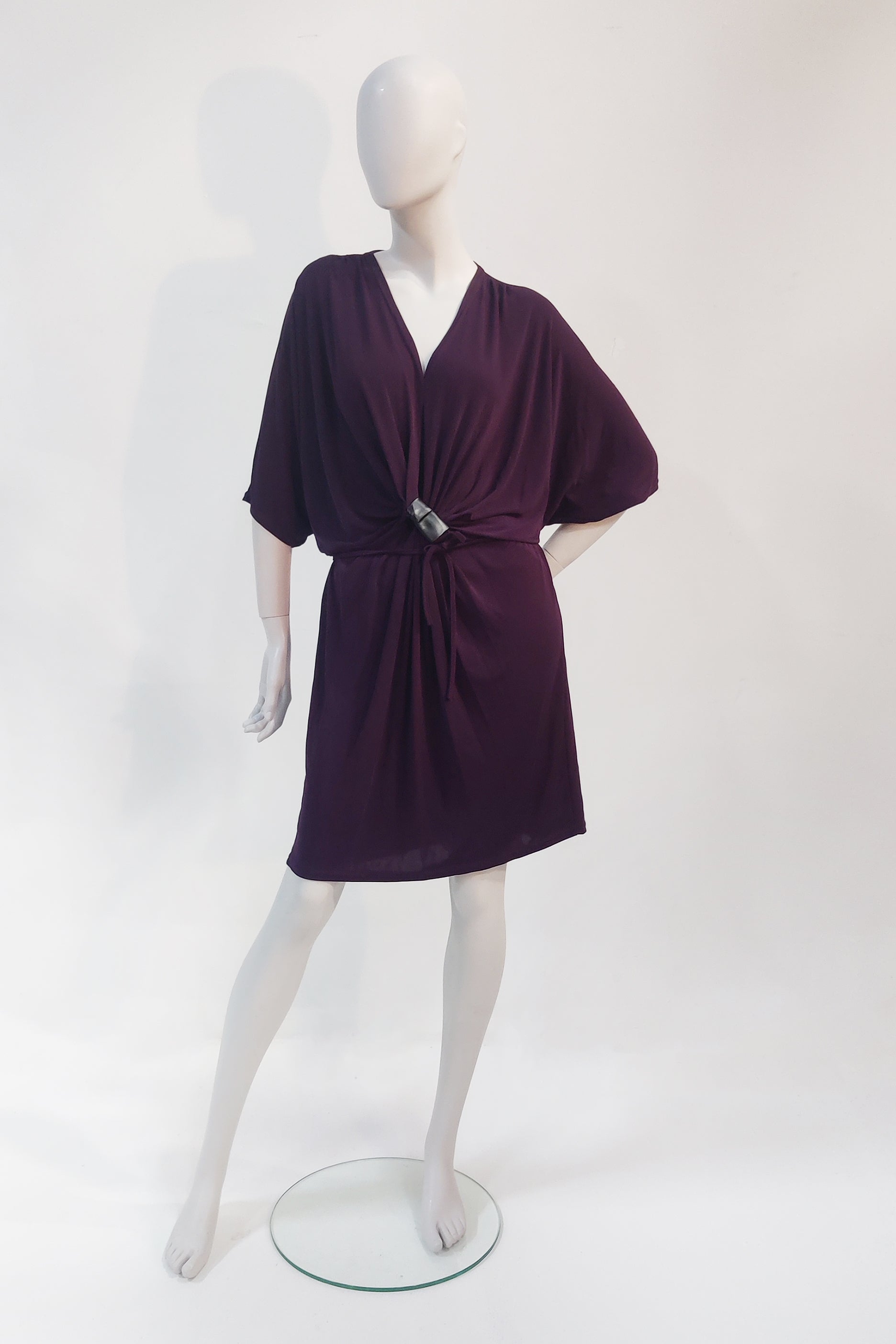 Purple Batwing Draped Dress Eu40-42)