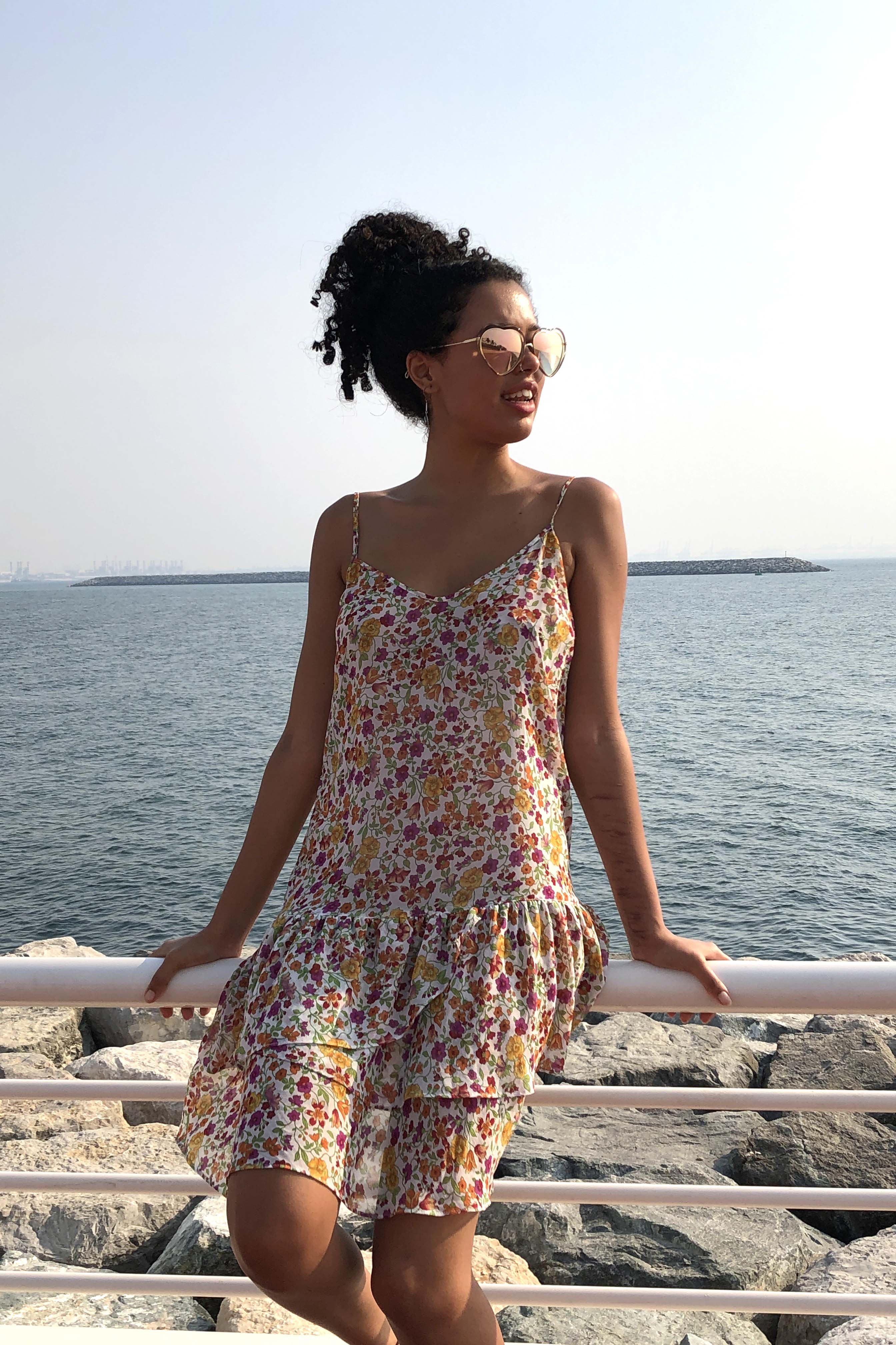 Floral Print Mini Dress