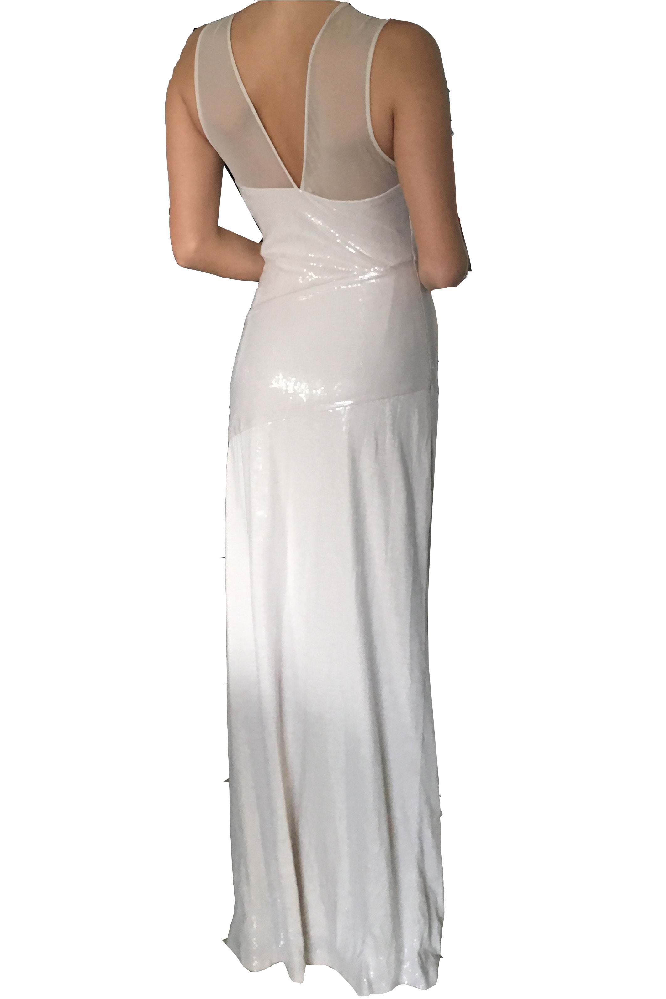 Full-Length Blush Sequin Dress (Eu36)