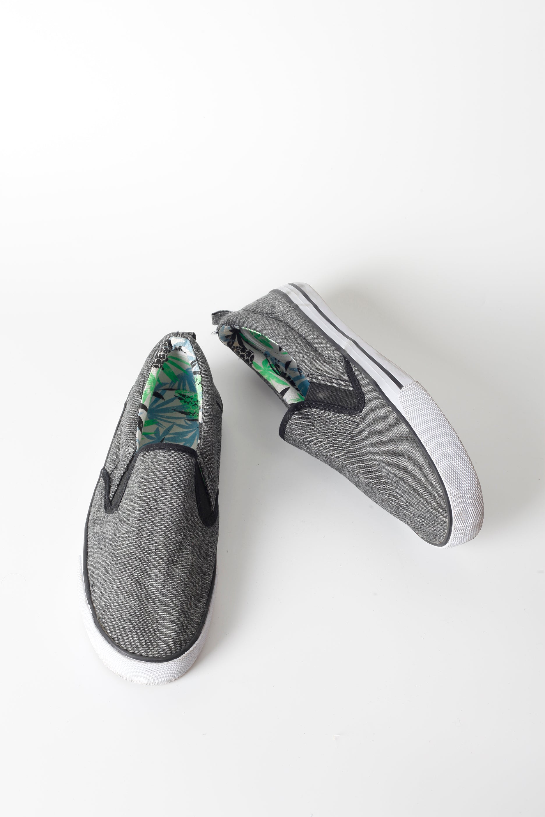 Kids Grey Slip On Sneaker