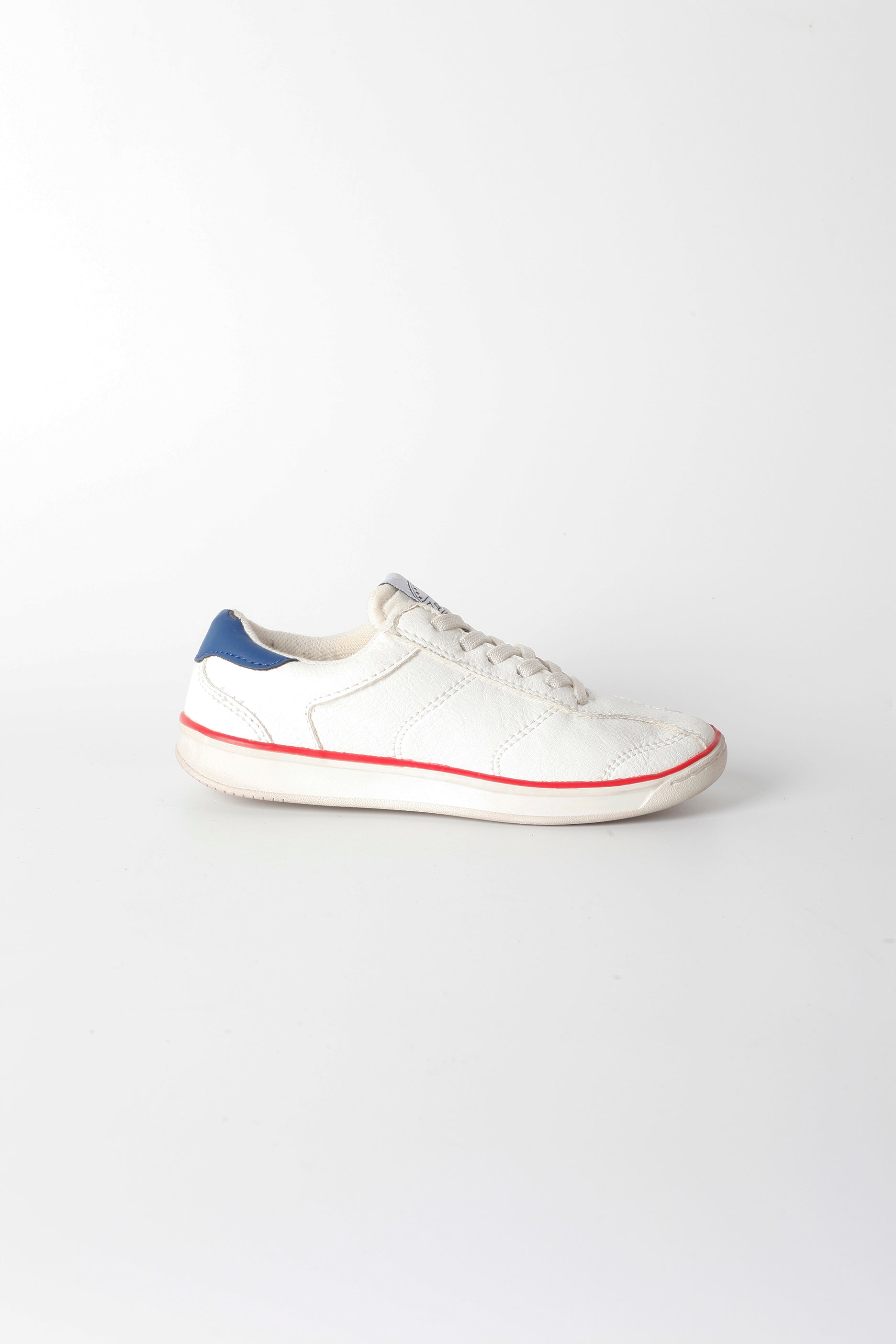 Kids Retro Sneaker with Blue & White Detail