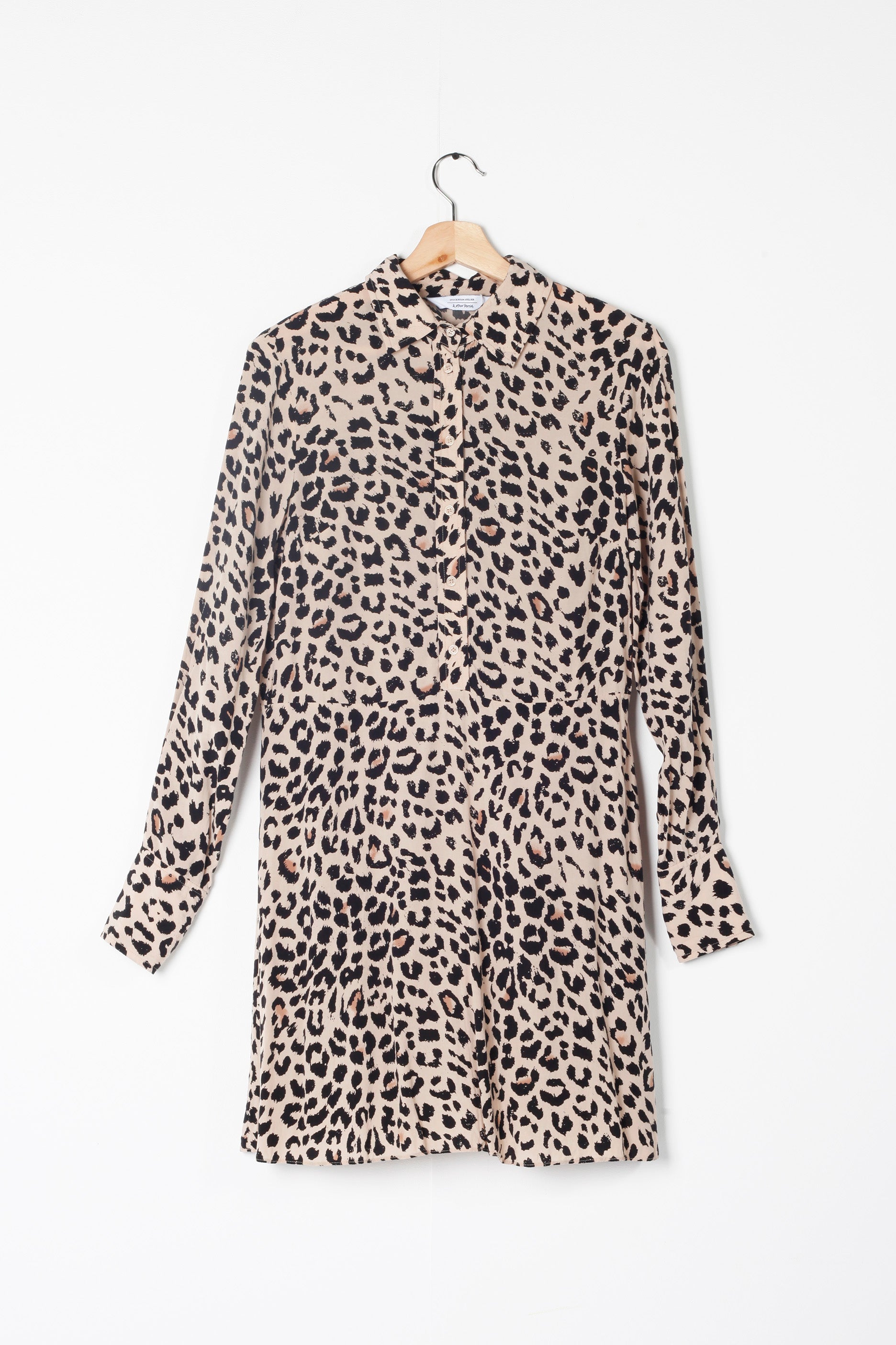 Leopard Print Shirt Dress (Eu38)