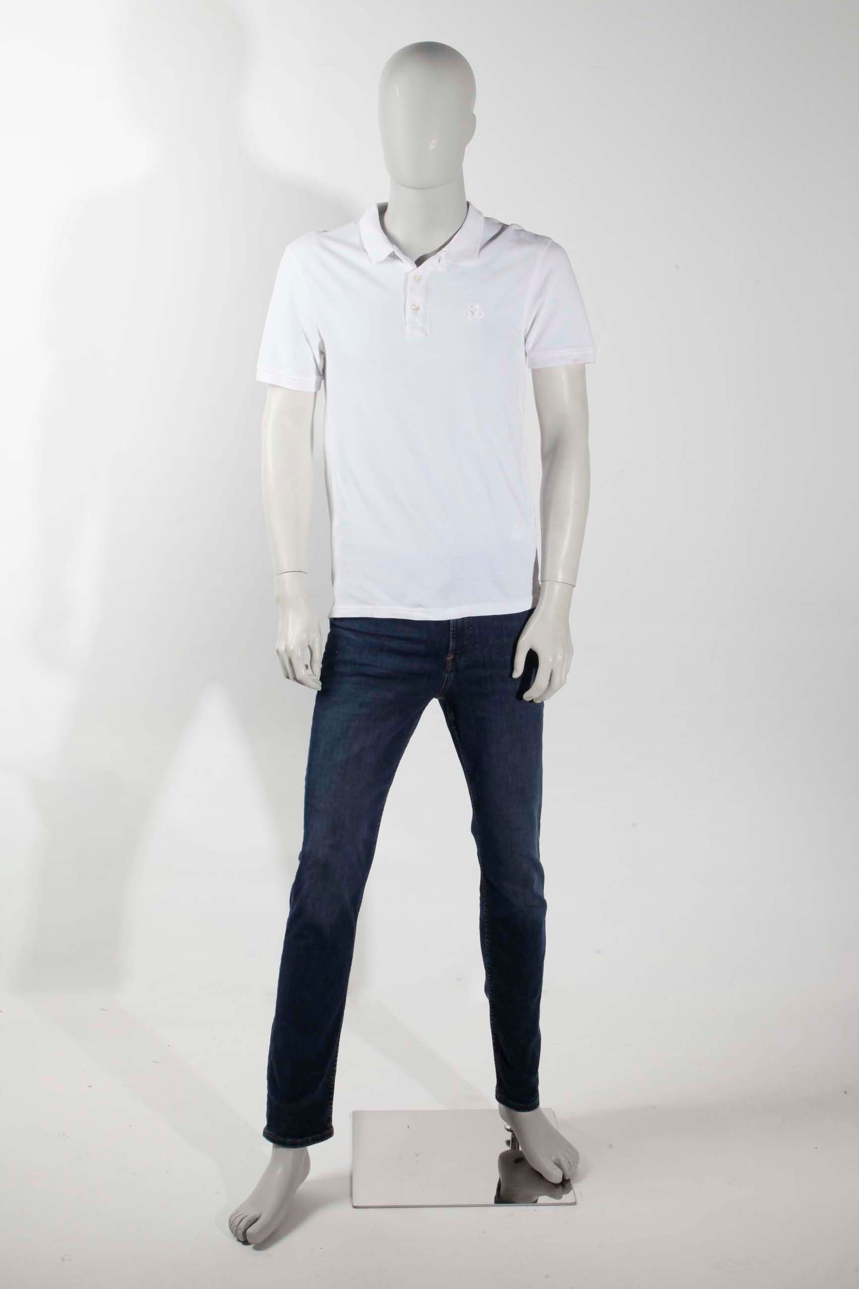 Mens White Polo Shirt (small)