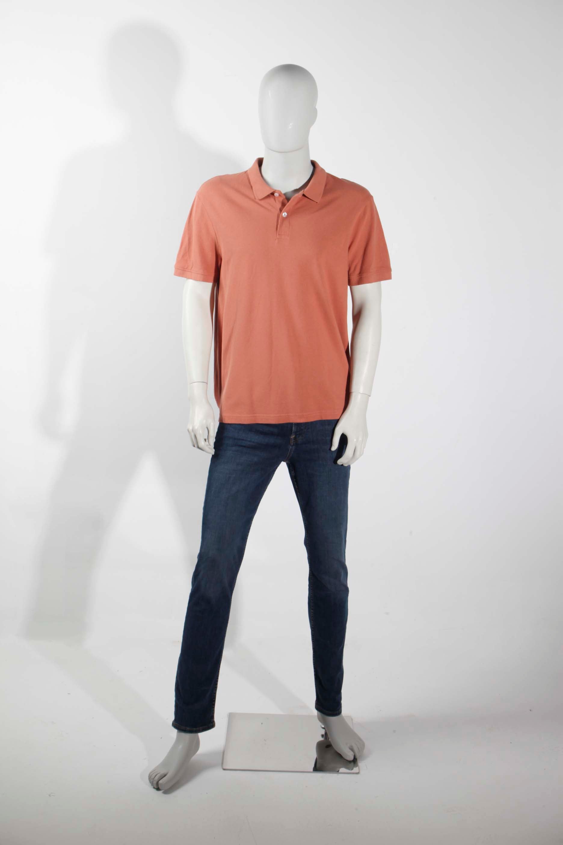 Mens Orange Polo Shirt  (XLarge)