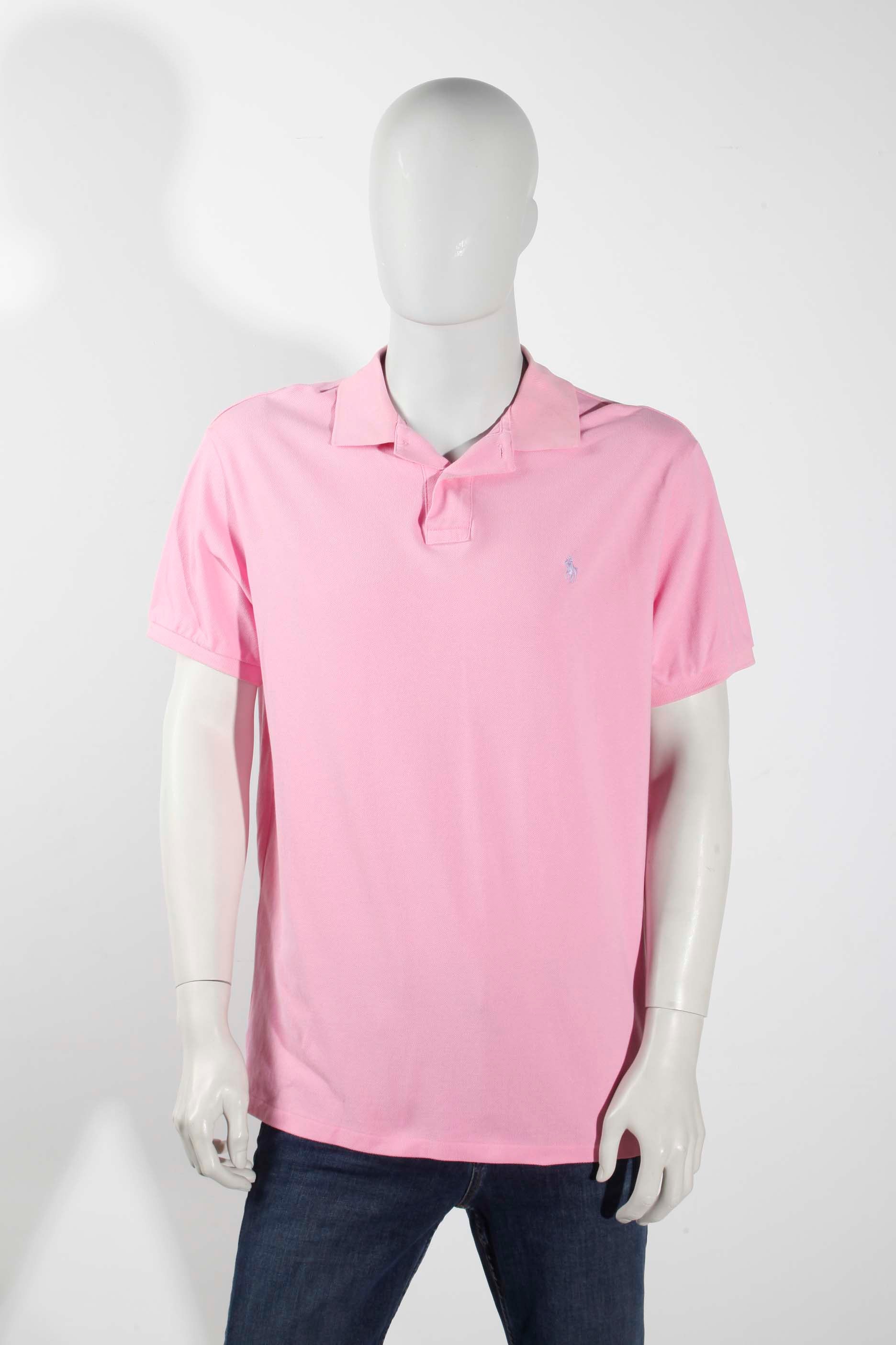 Mens Polo Ralph Lauren Pink Polo Shirt  (XLarge)