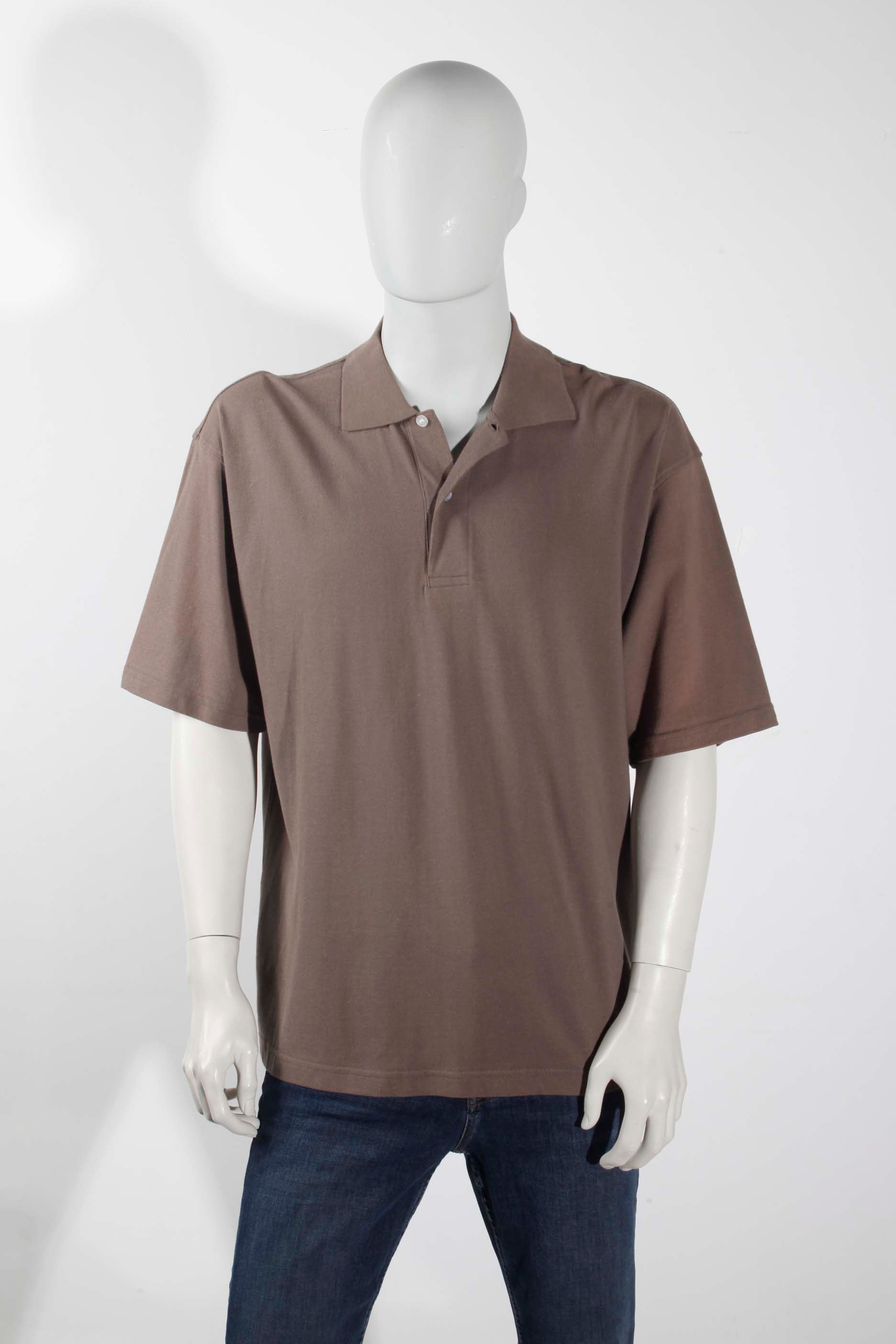 Mens Taupe Polo Shirt (XLarge)