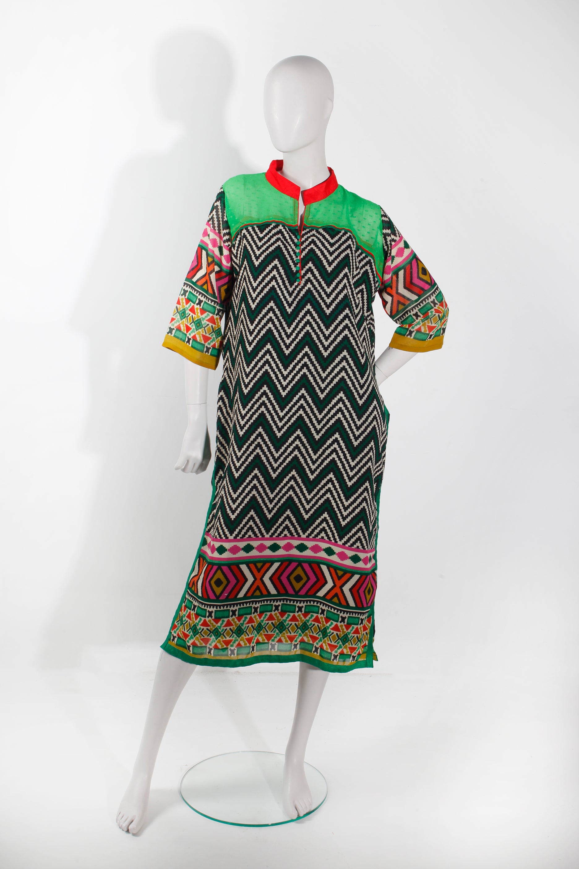 Indian-style Printed Kaftan