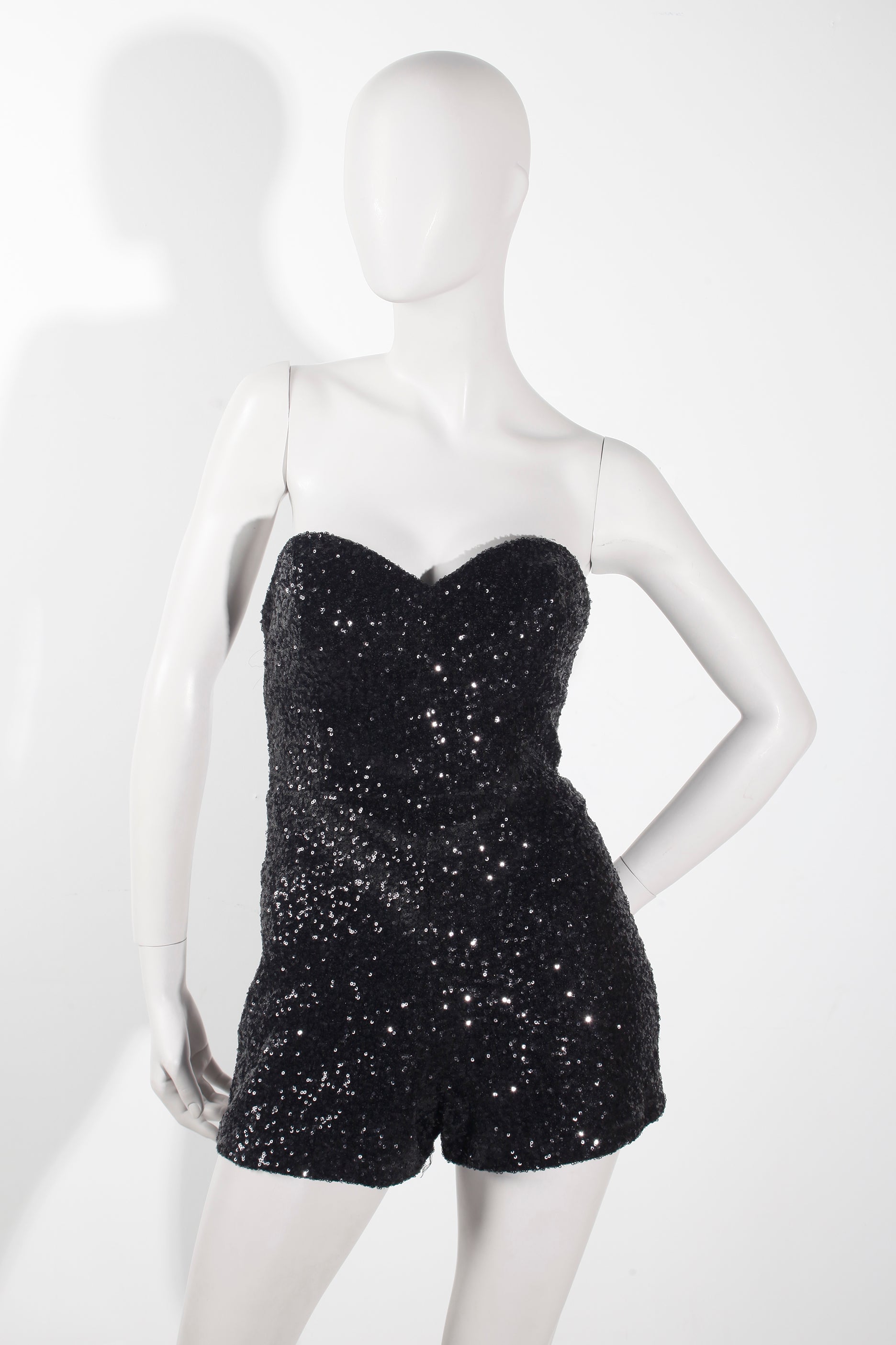 Black Sequin Playsuit (Eu38)