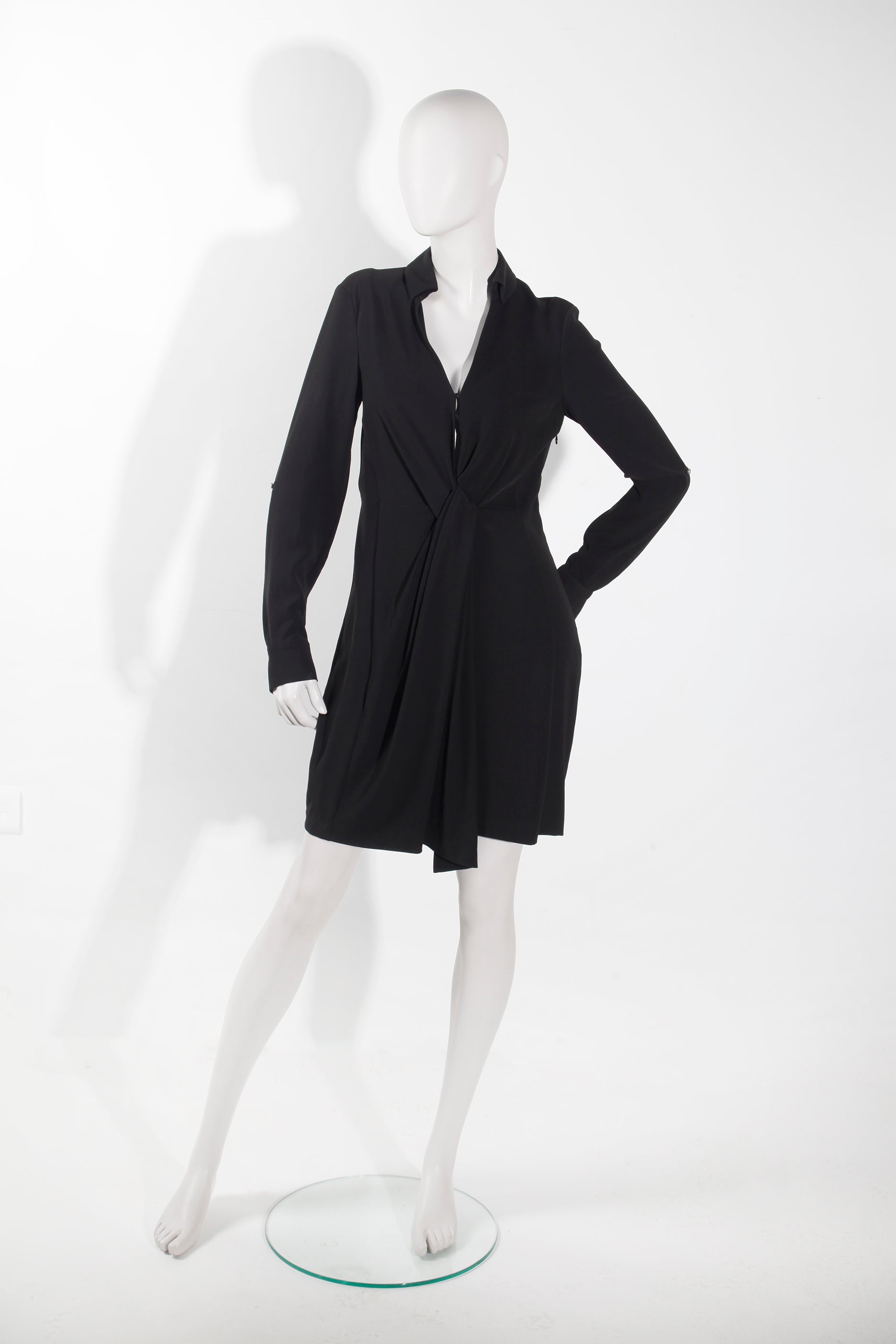 Black Halston Shirt Dress (Eu36-38)