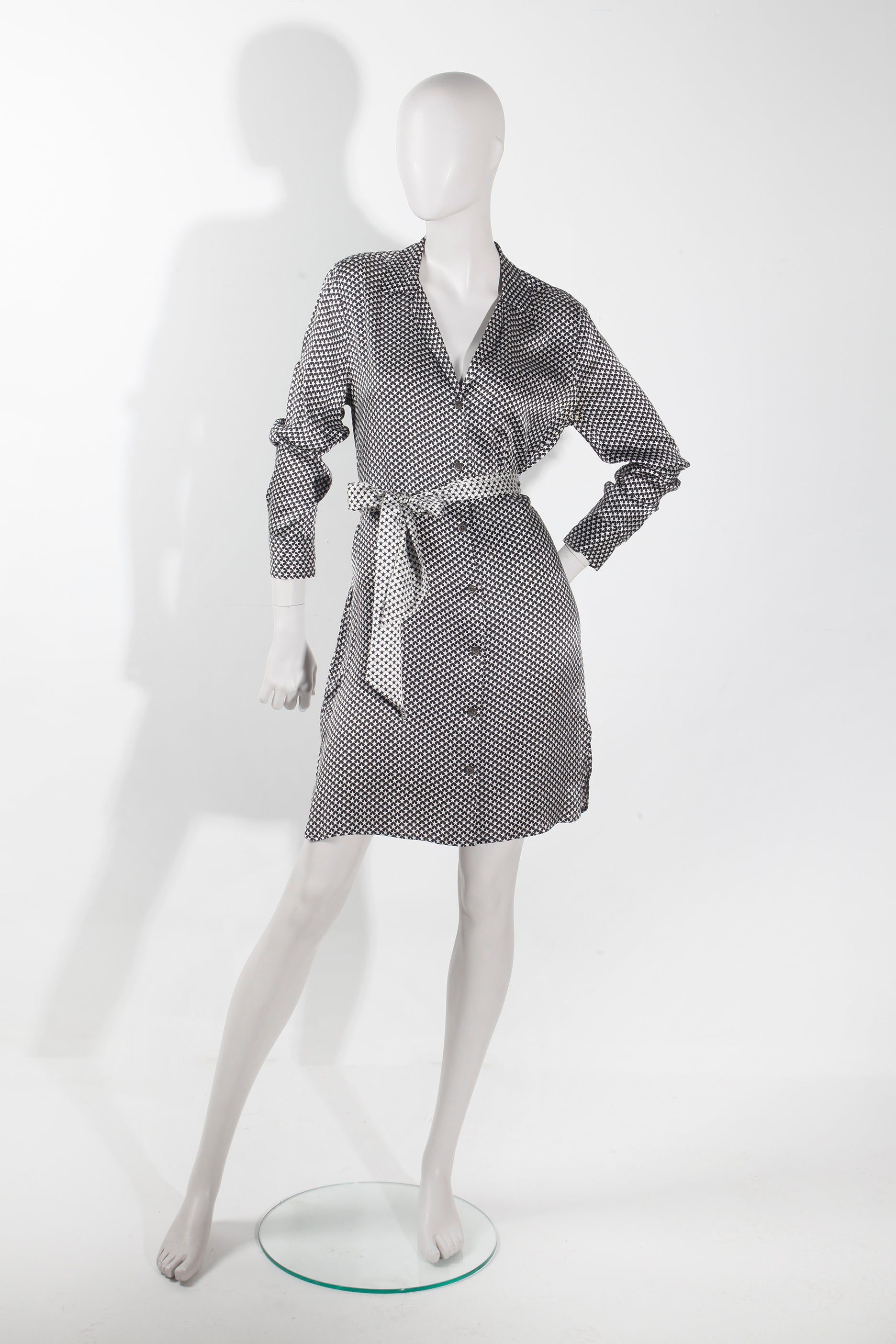 Kate Moss x Equipment Star-Print Silk Shirt Dress (Eu36/38)