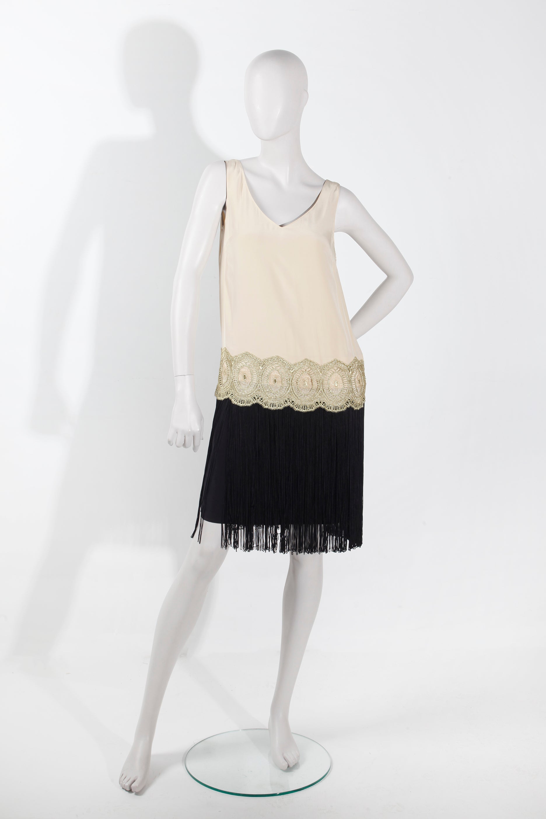 Flapper Dress with Fringe Skirt