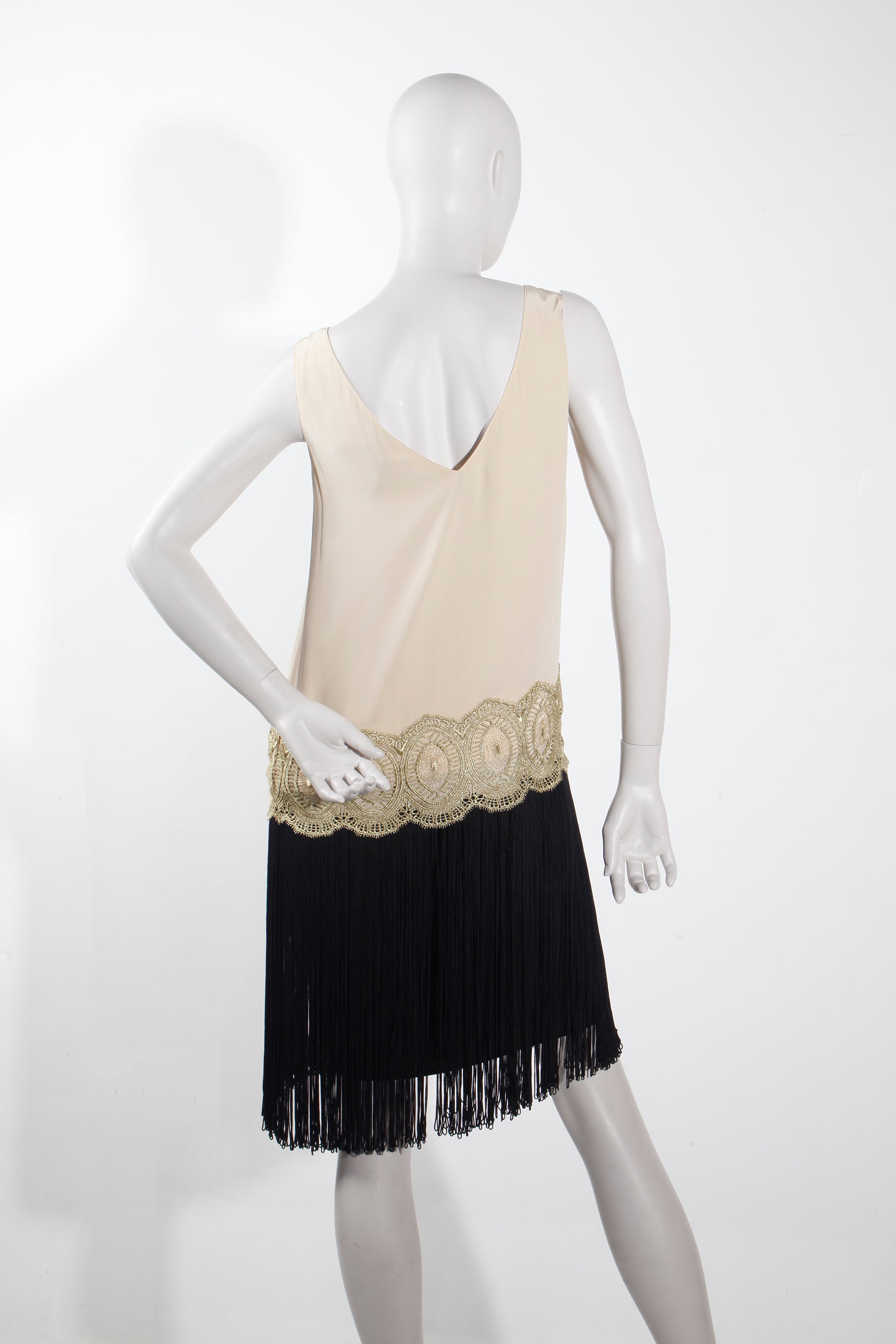 Flapper Dress with Fringe Skirt