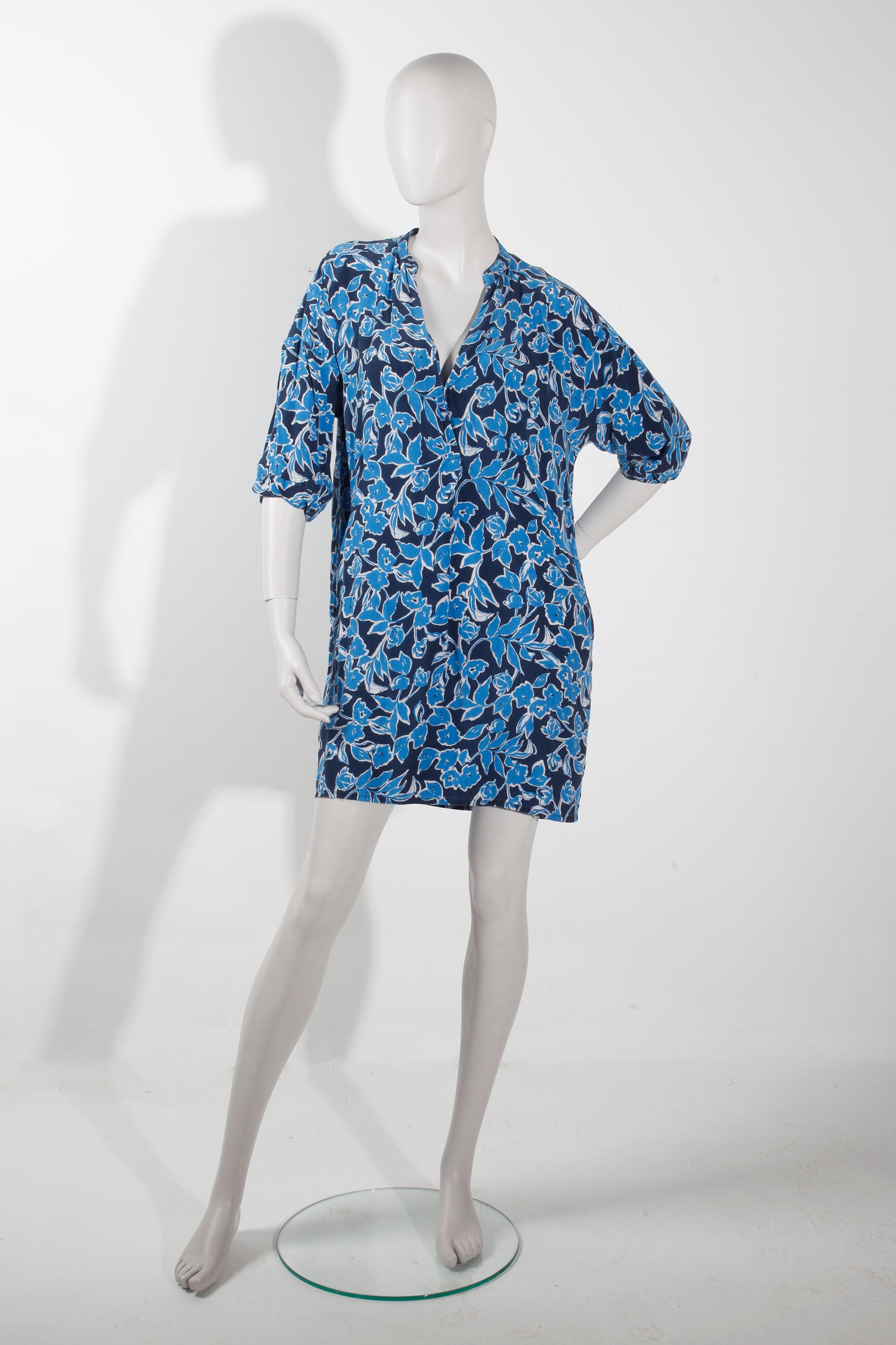 Whistles Blue Floral Dress (small/medium)
