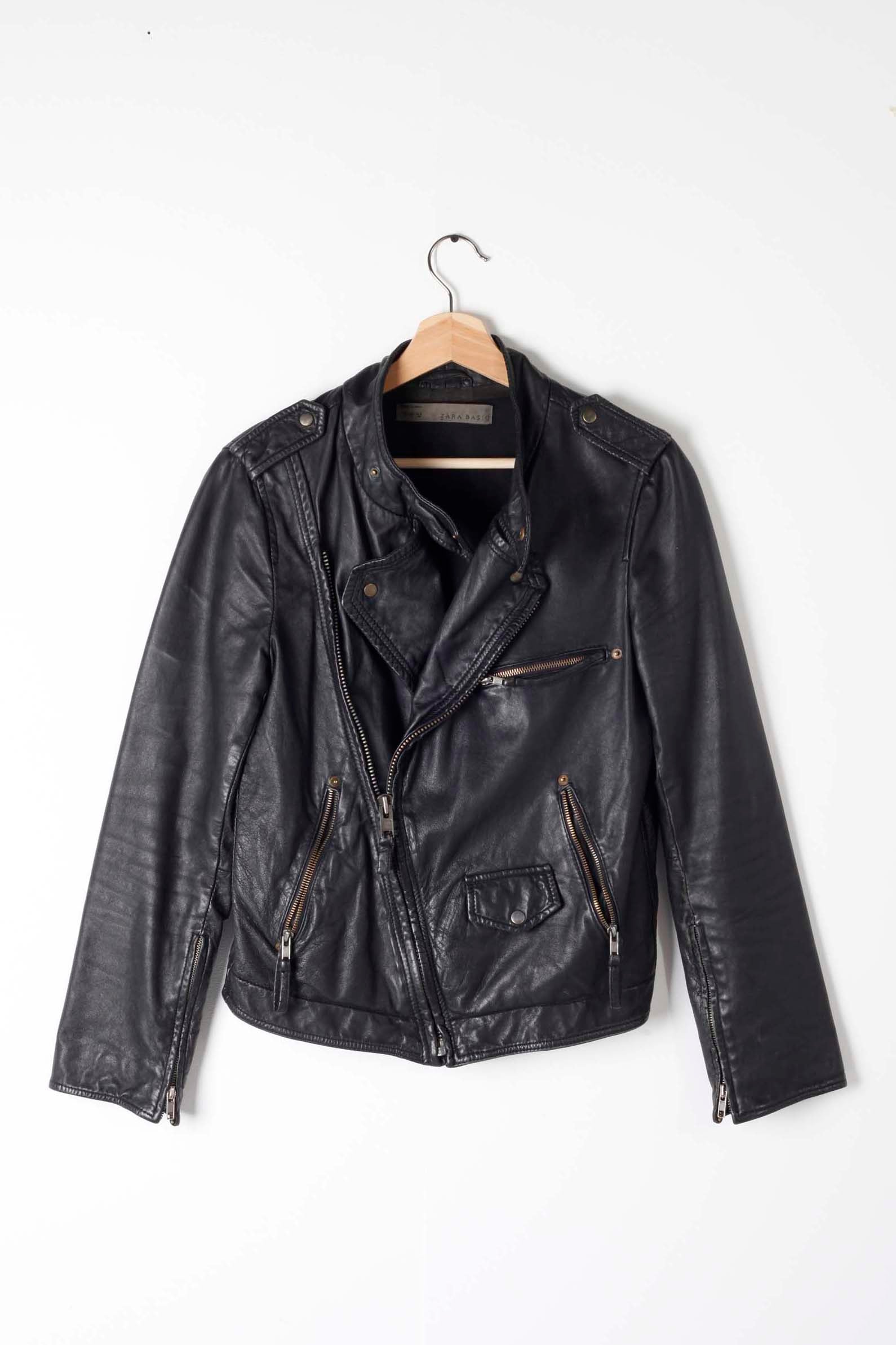 Womens Leather Biker Jacket