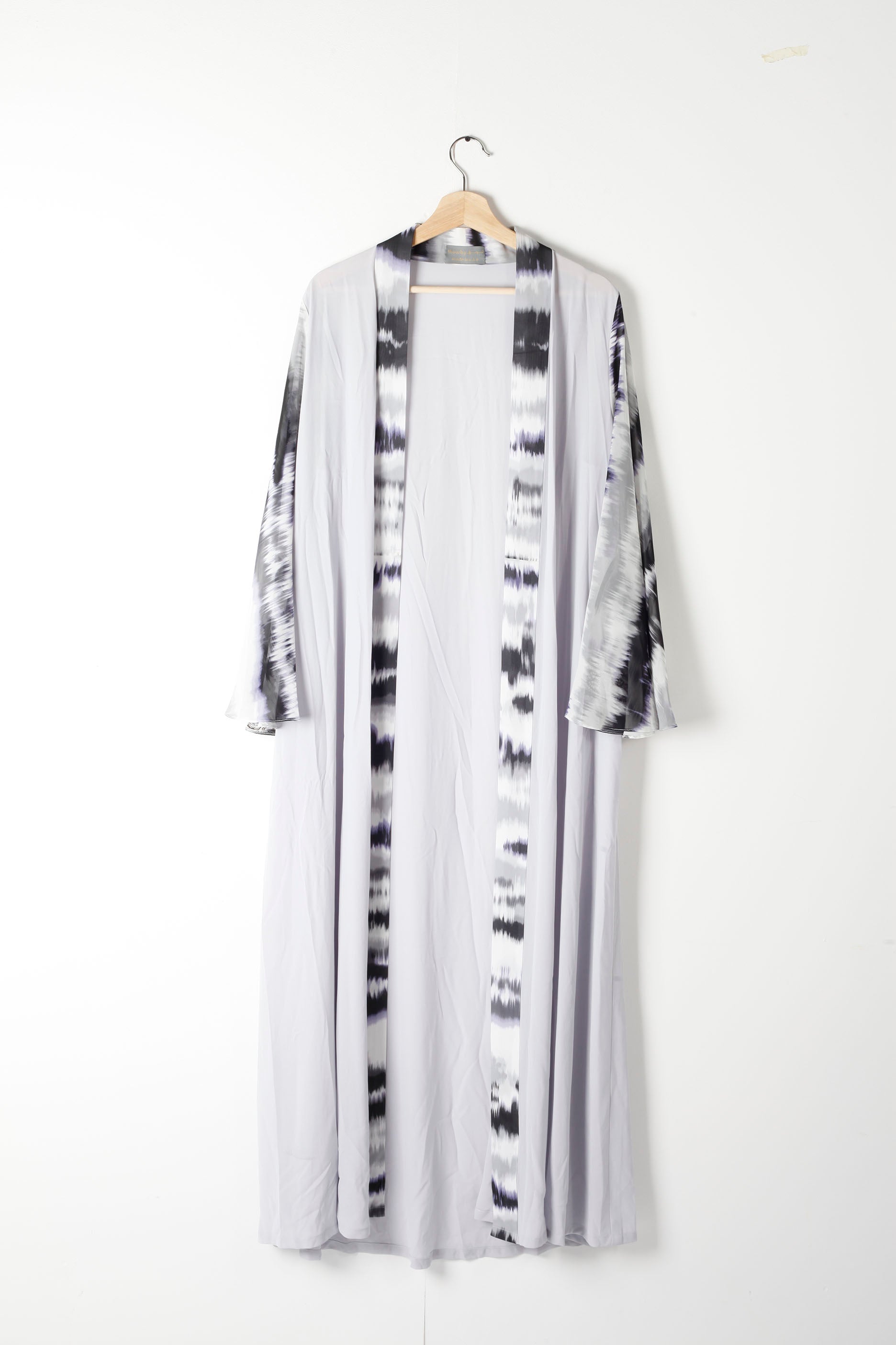 Tie-Dye Light Grey Abaya