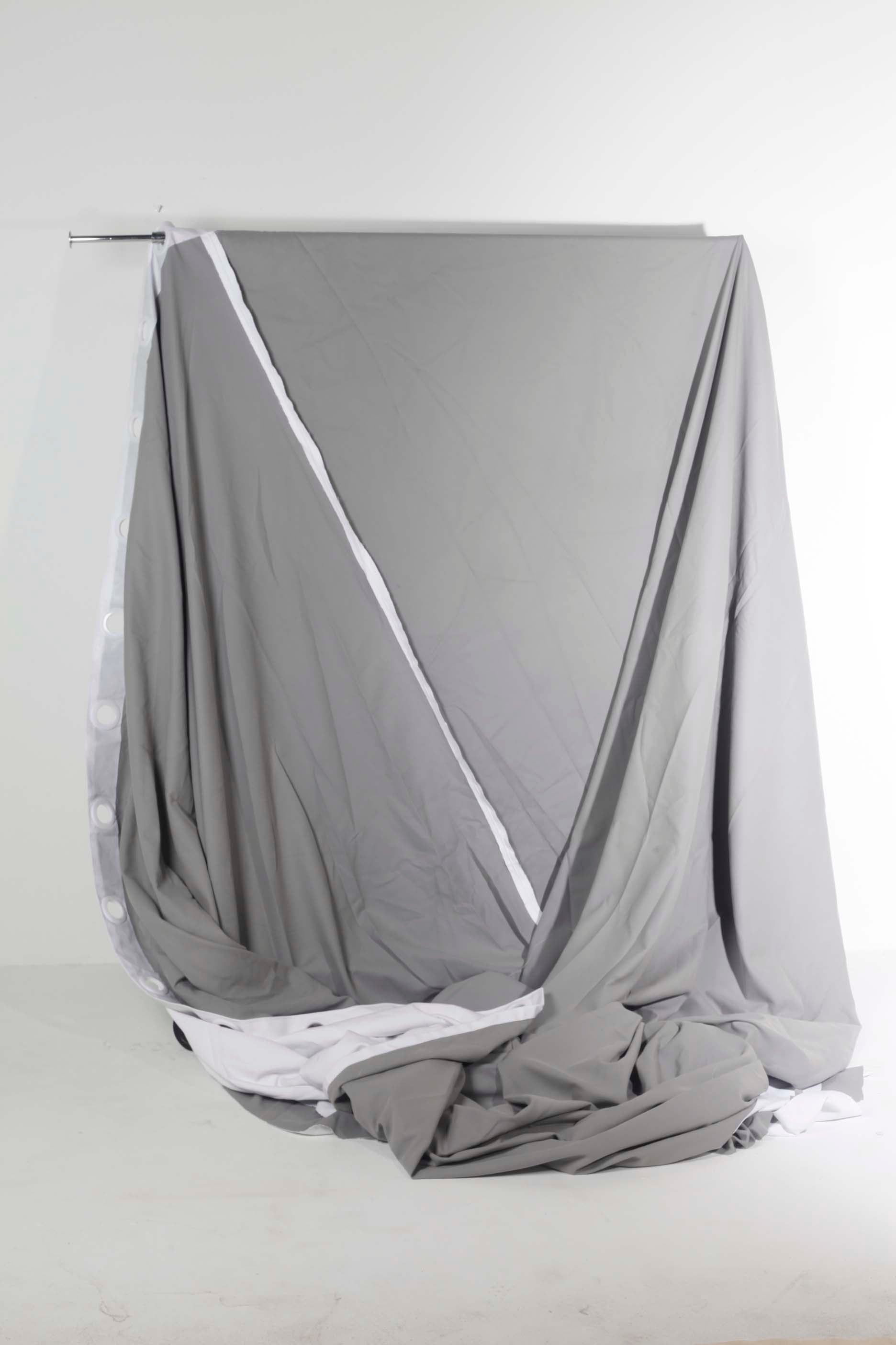 White/Grey Canvas Backdrop 450x360cm