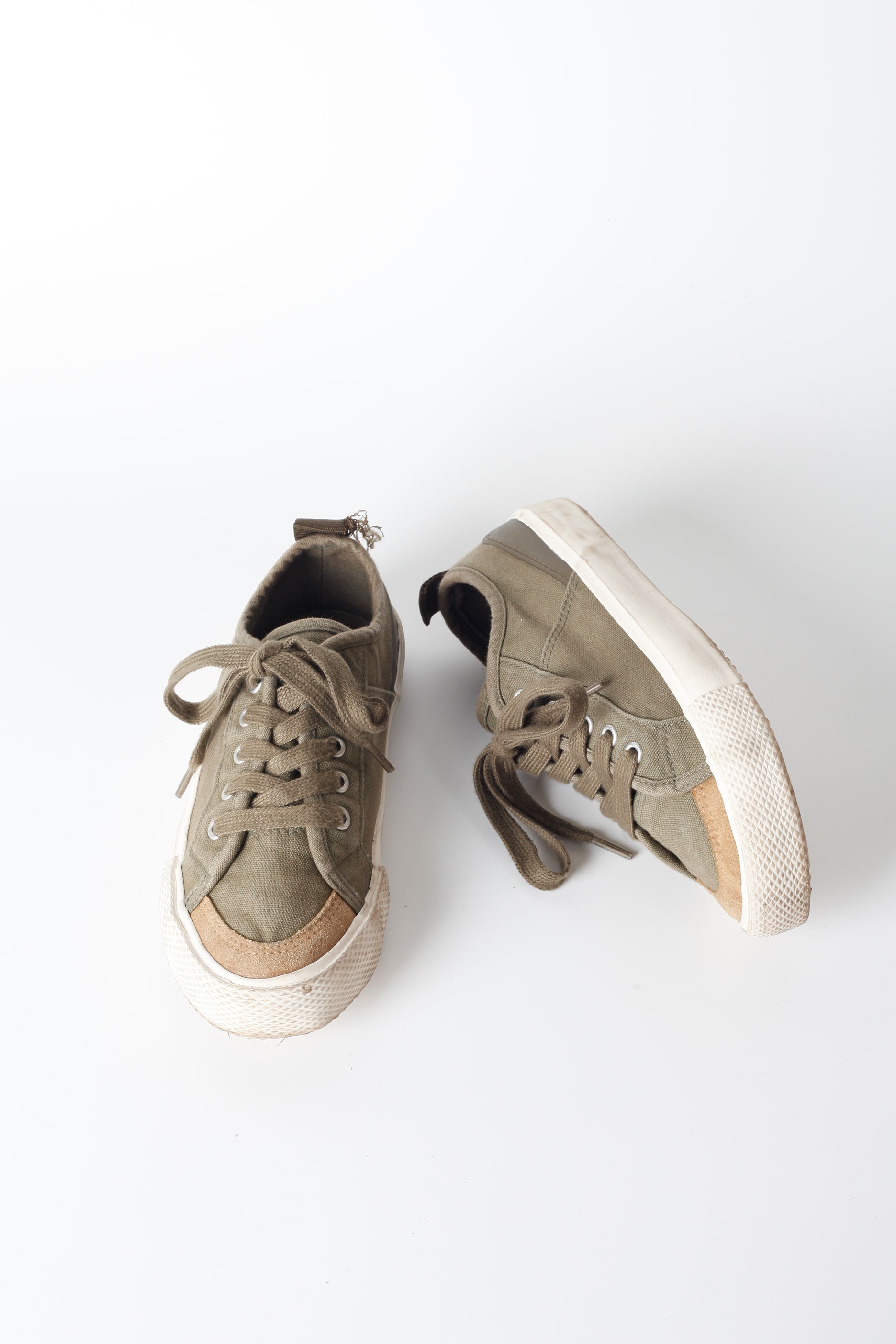 Kids Khaki Green Sneaker