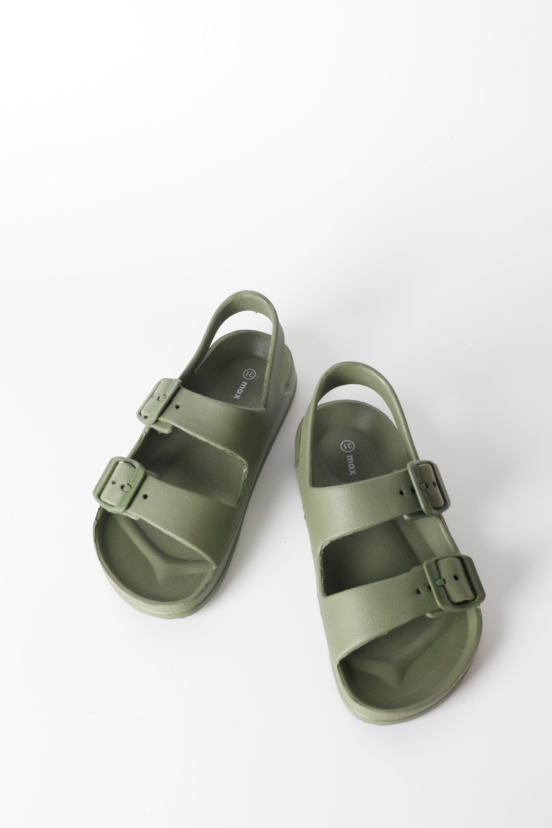 Kids Green Sandals with Straps