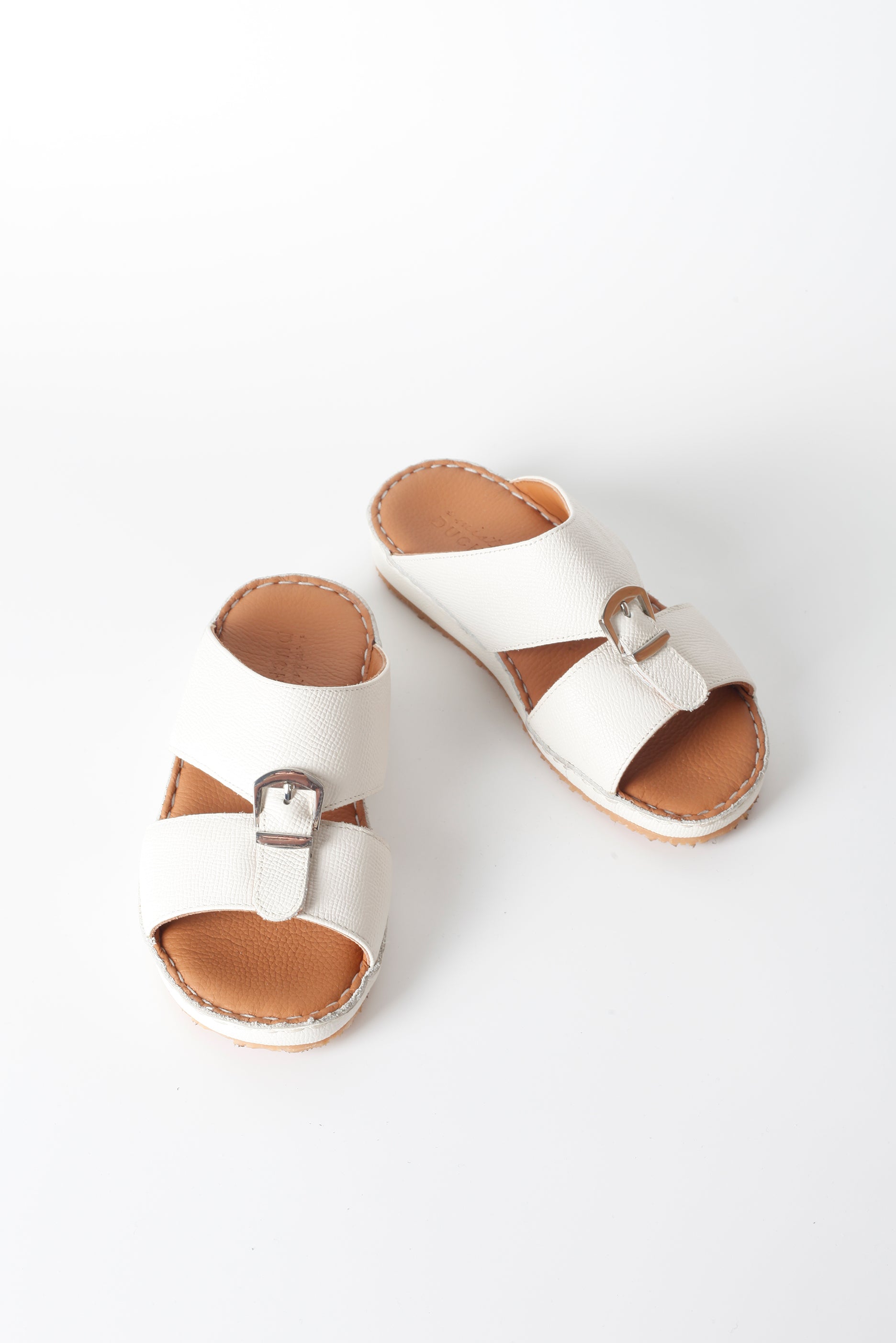 White Arabic Style Sandals