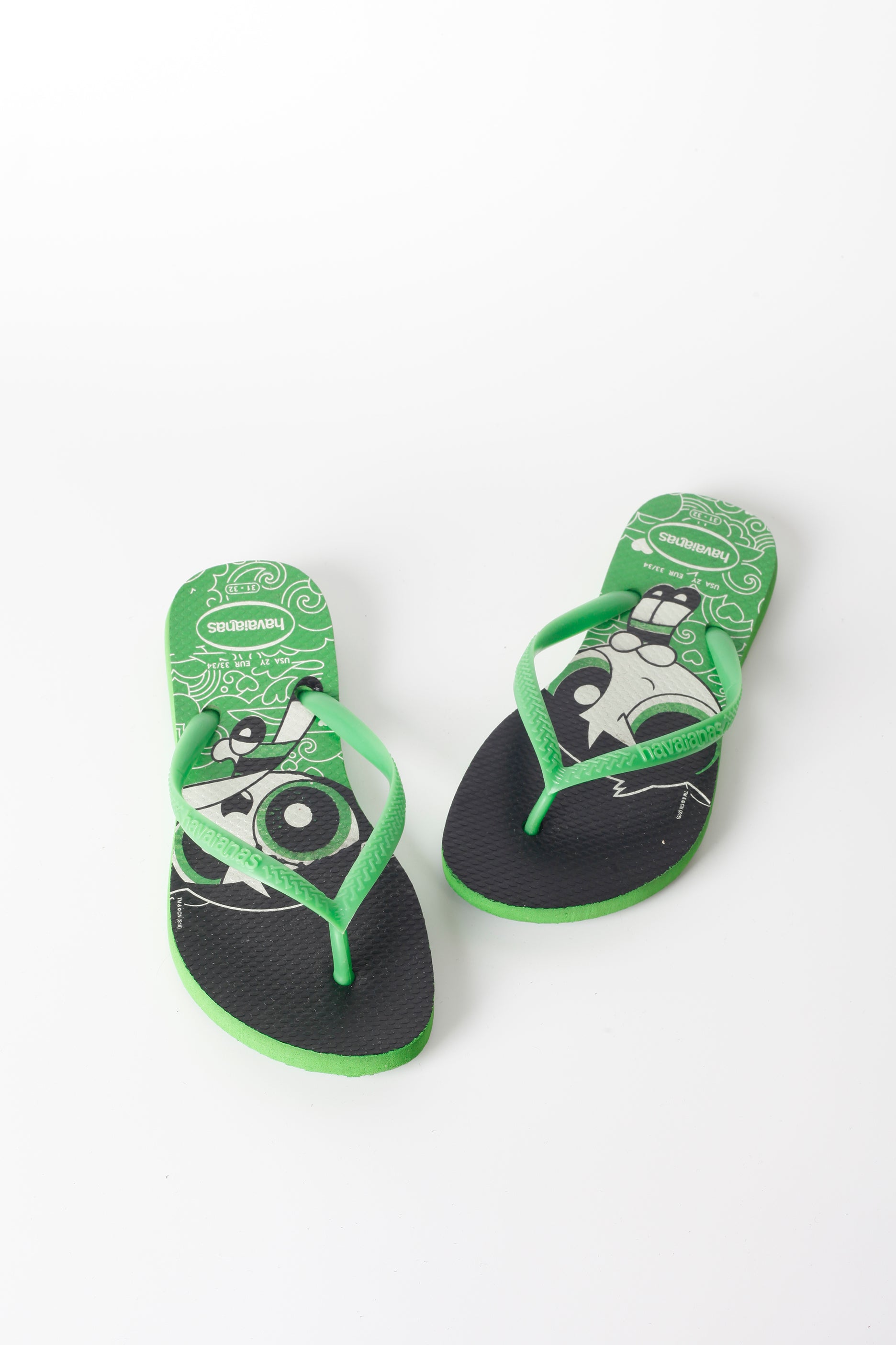 Kids Green Flip Flops