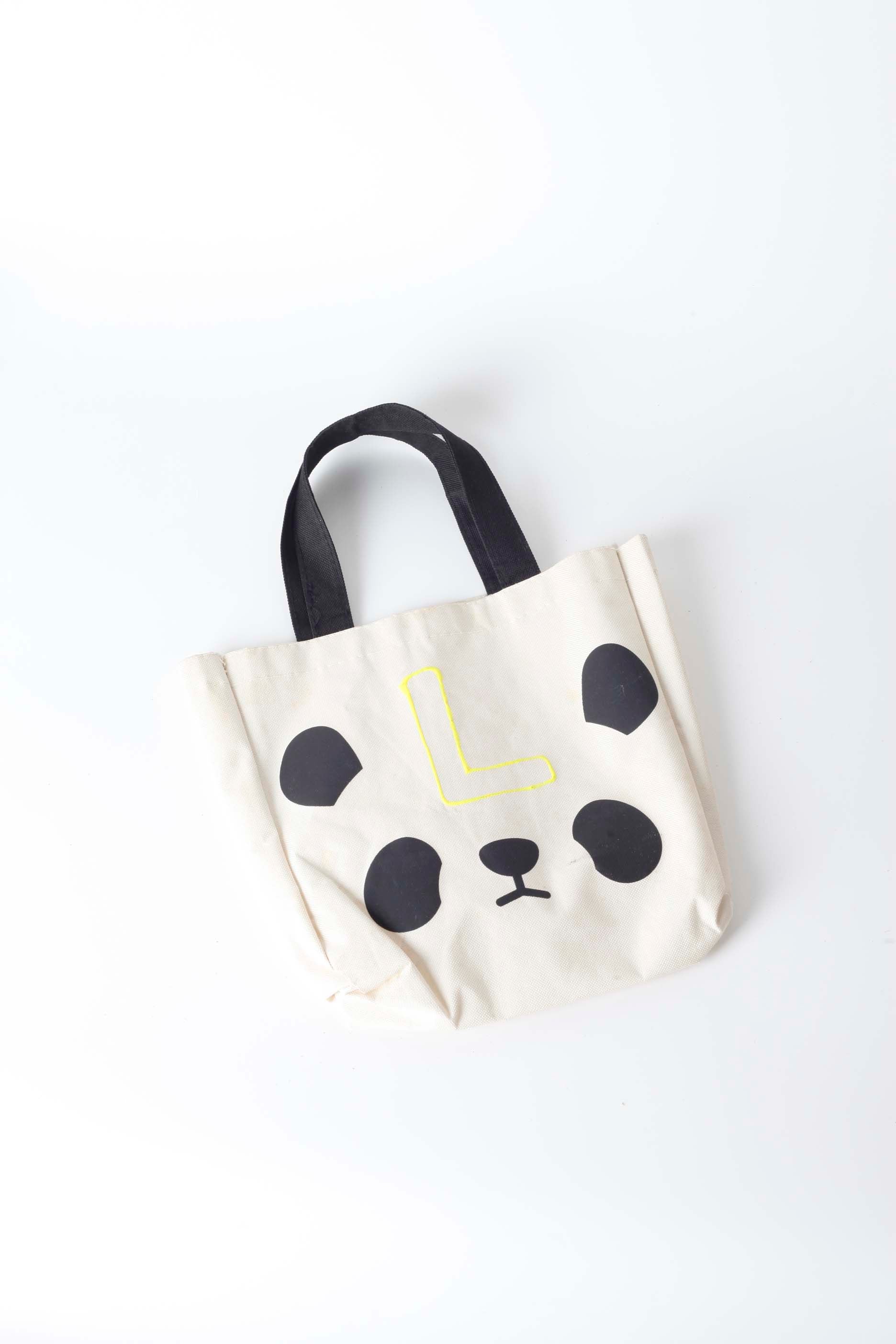 Girls Panda Tote Bag