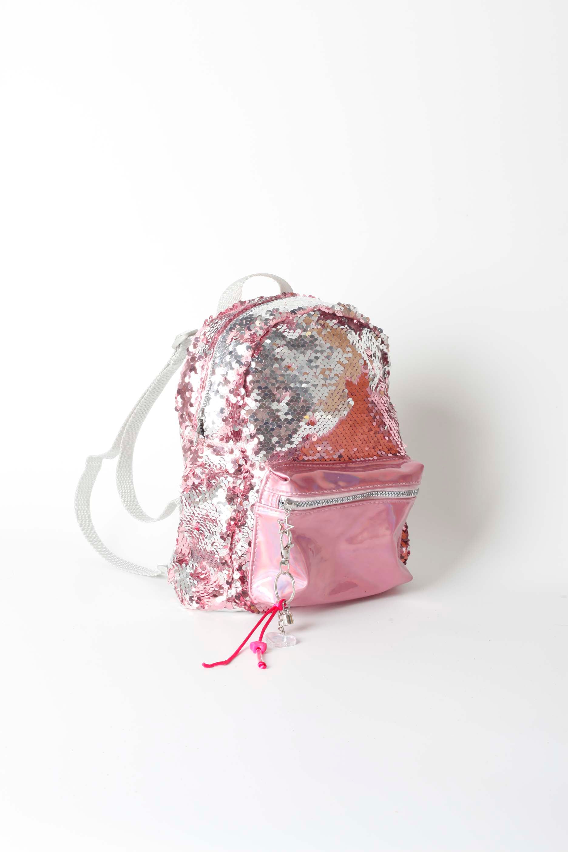 Girls Pink Sequin Backpack