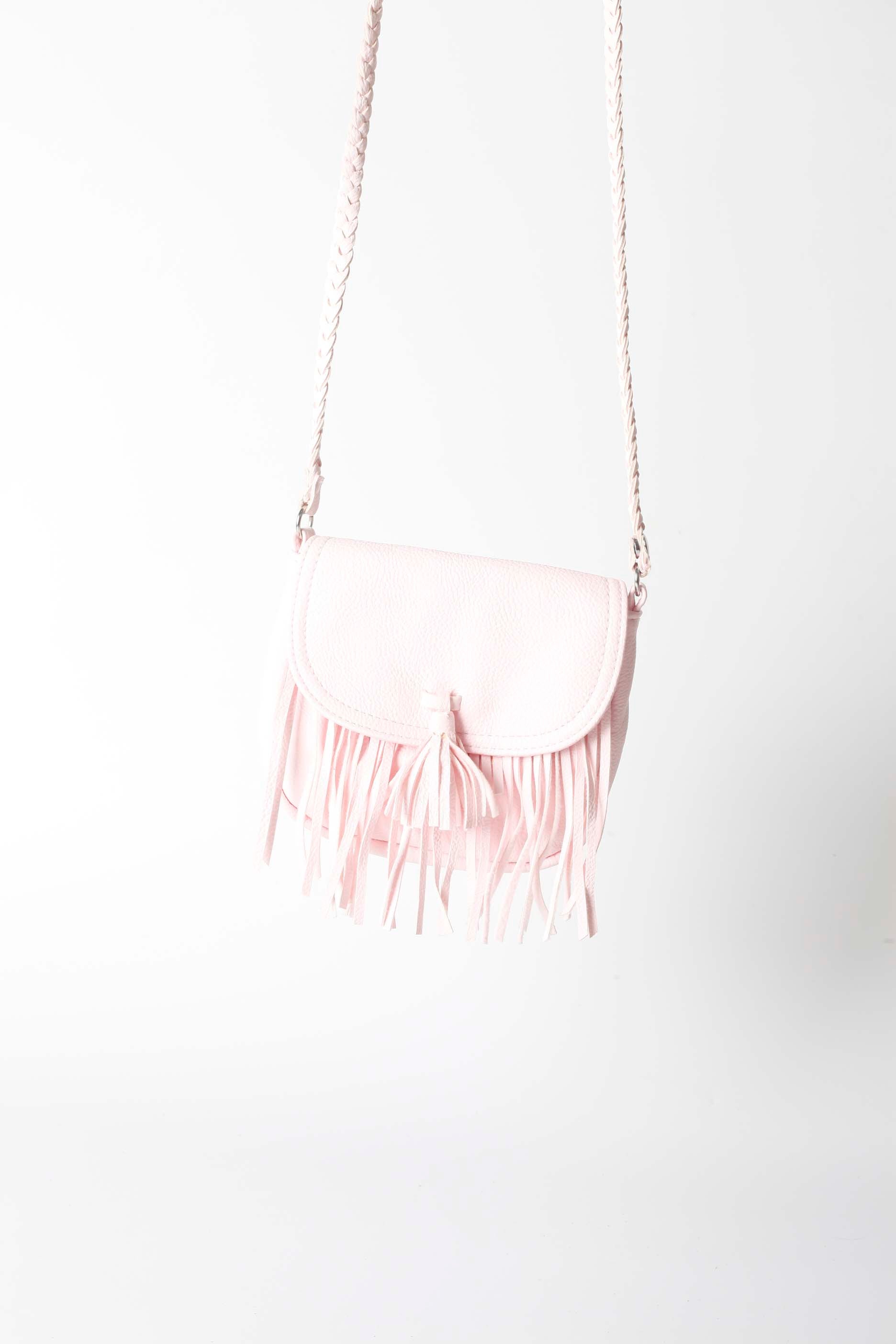 Girls Pink Bag with Tassels