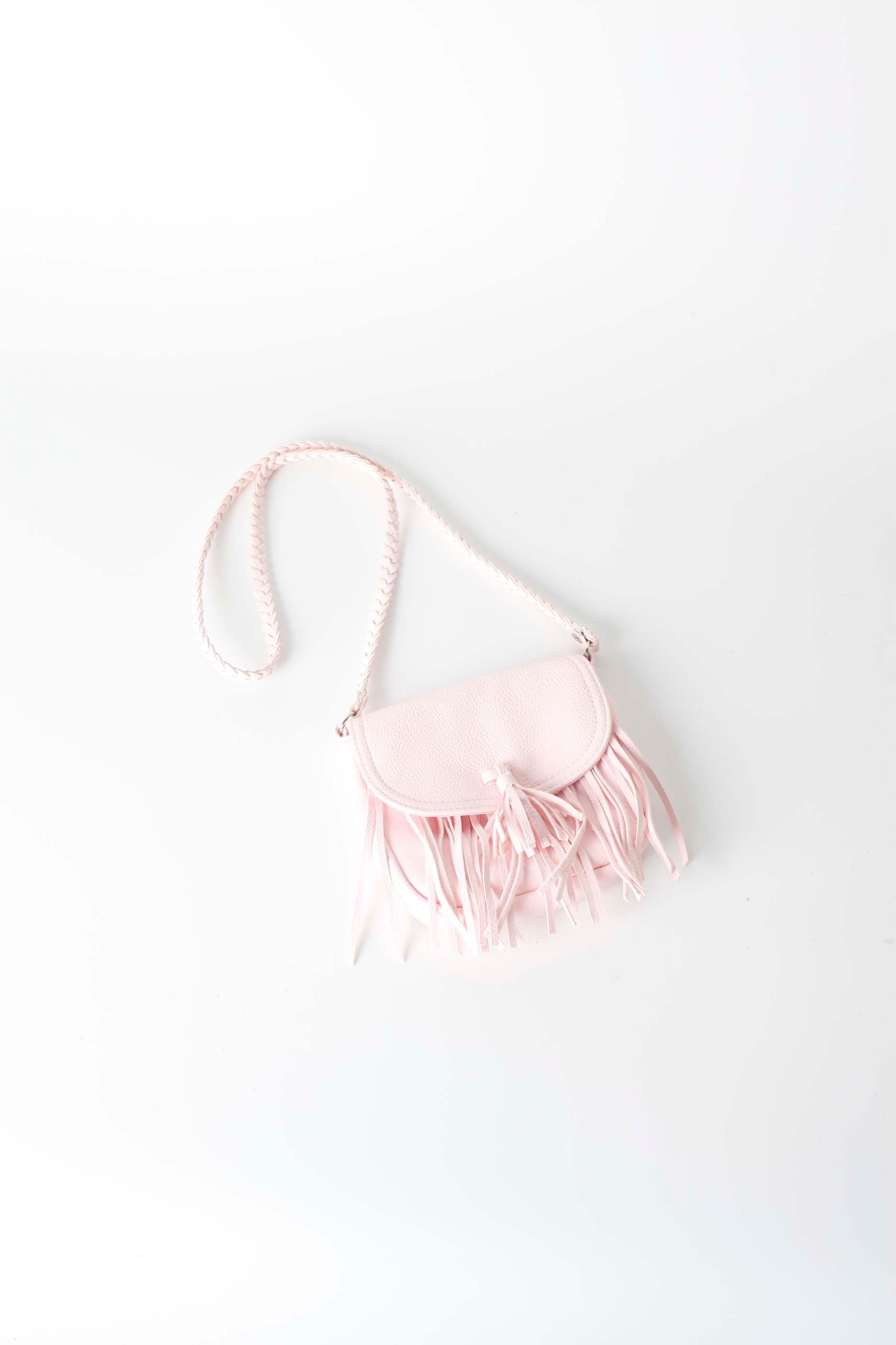 Girls Pink Bag with Tassels