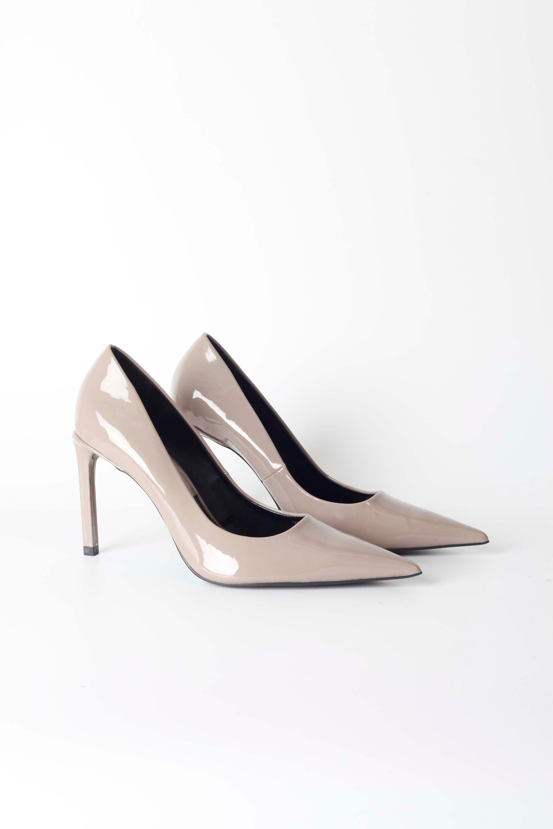 Patent Grey High Heels