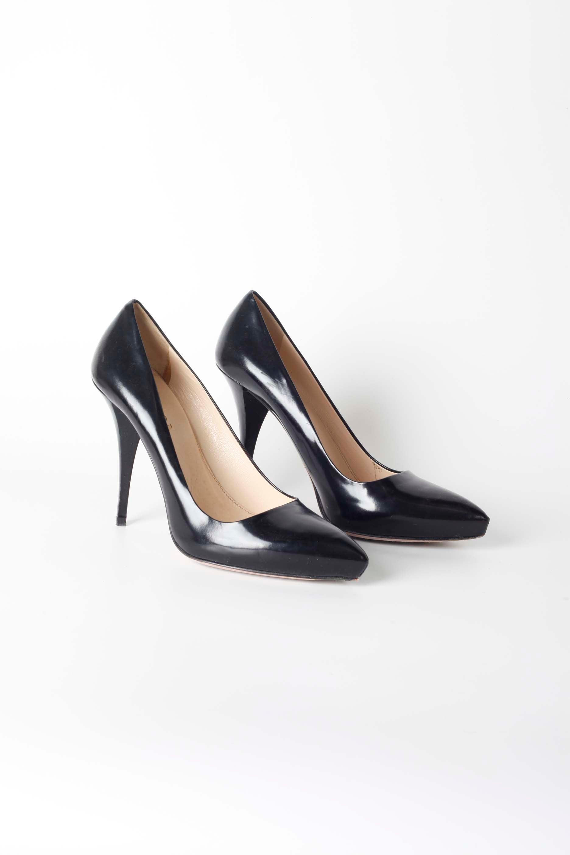 Black Patent Prada High Heels