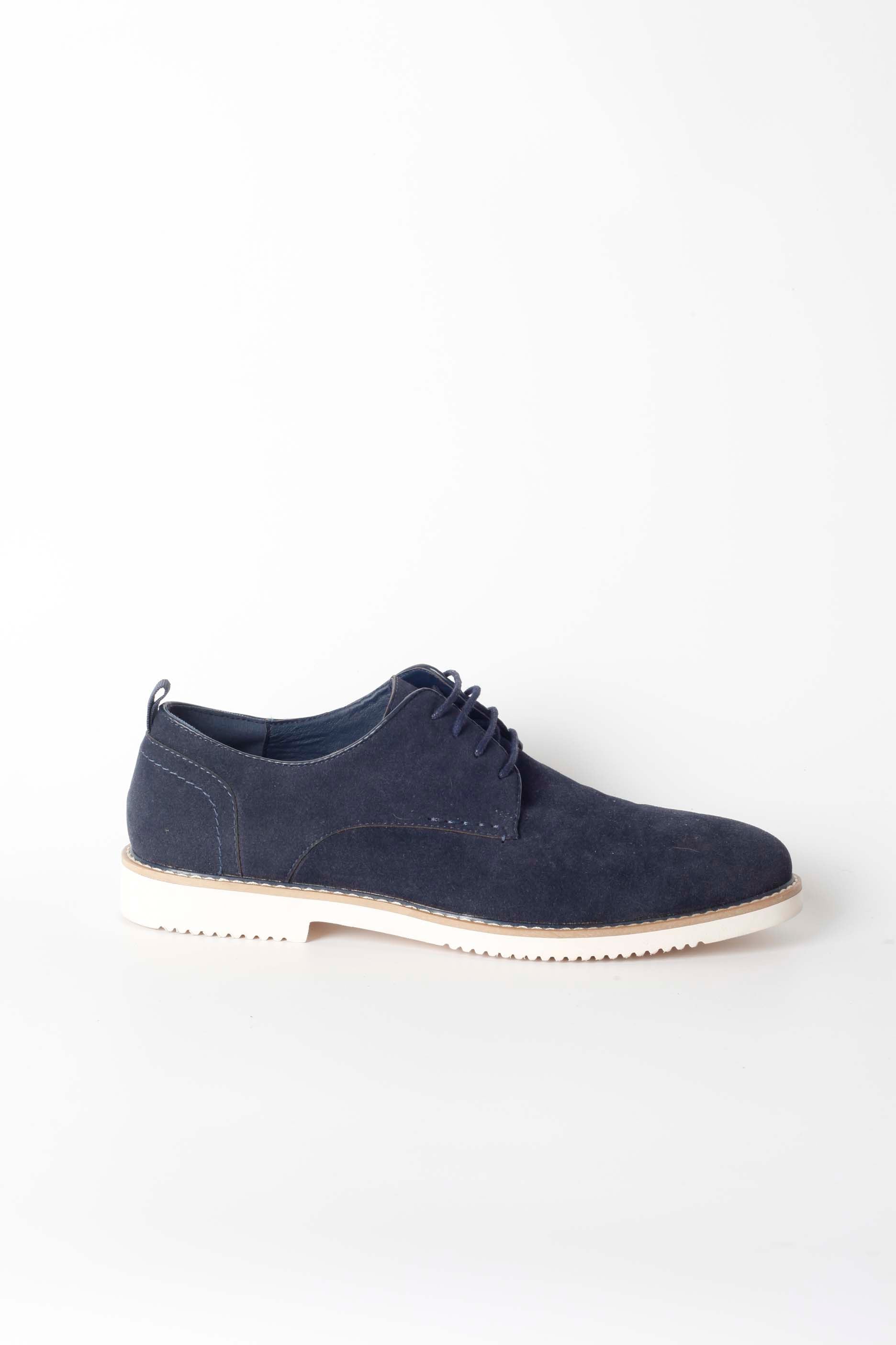 Mens Navy Blue Lace-up Shoes