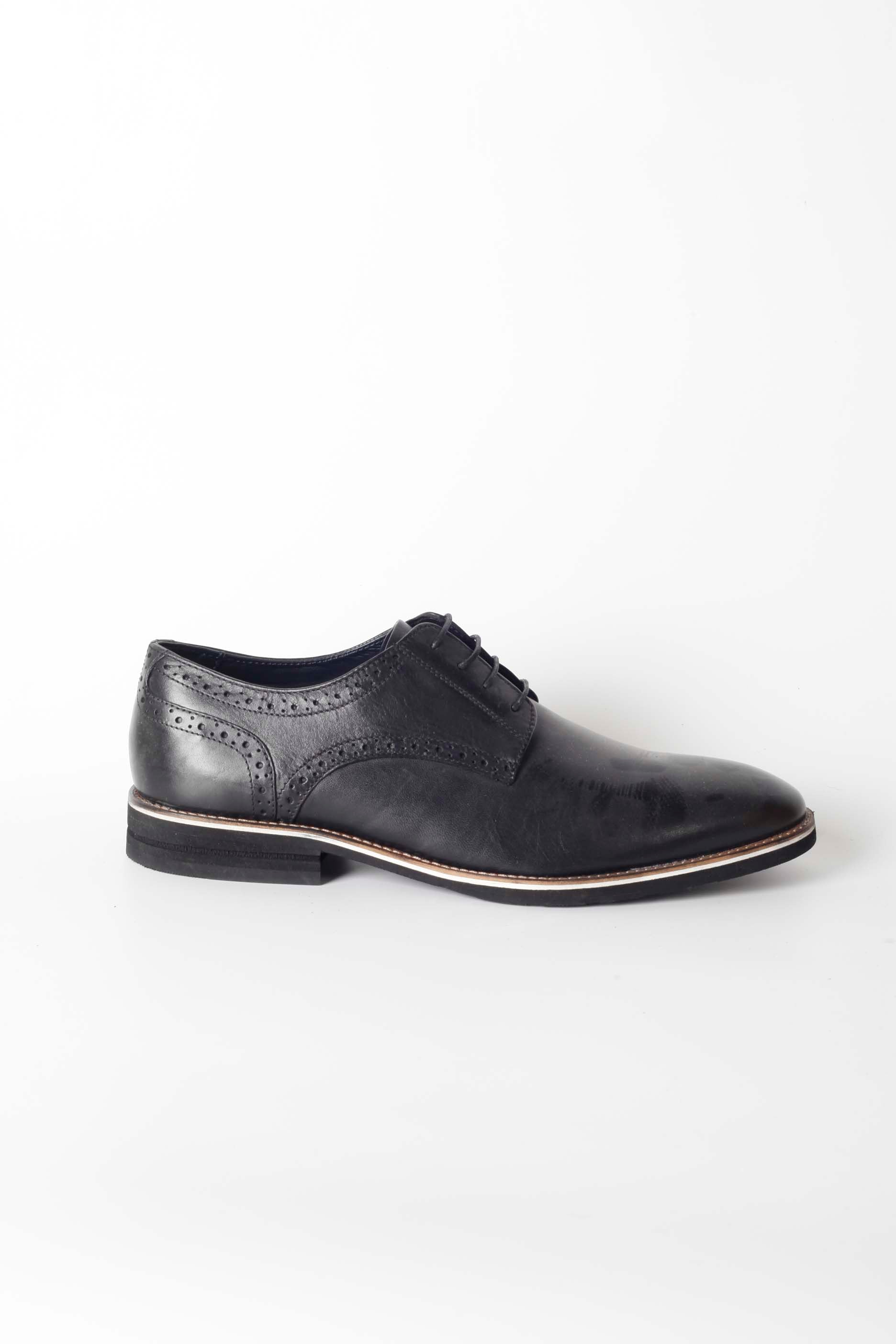 Mens Black Lace-up Shoes