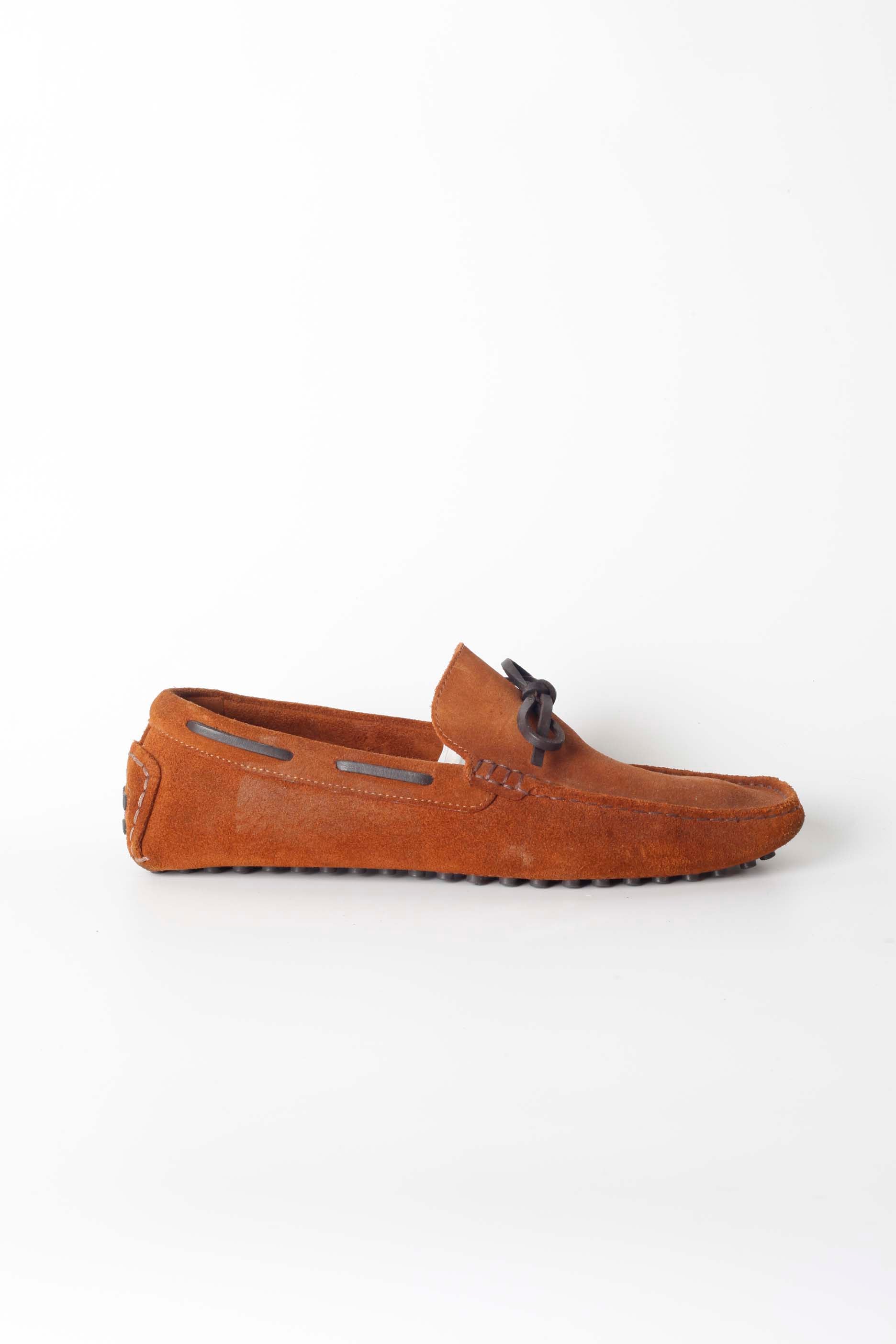 Mens Brown Suede Loafers