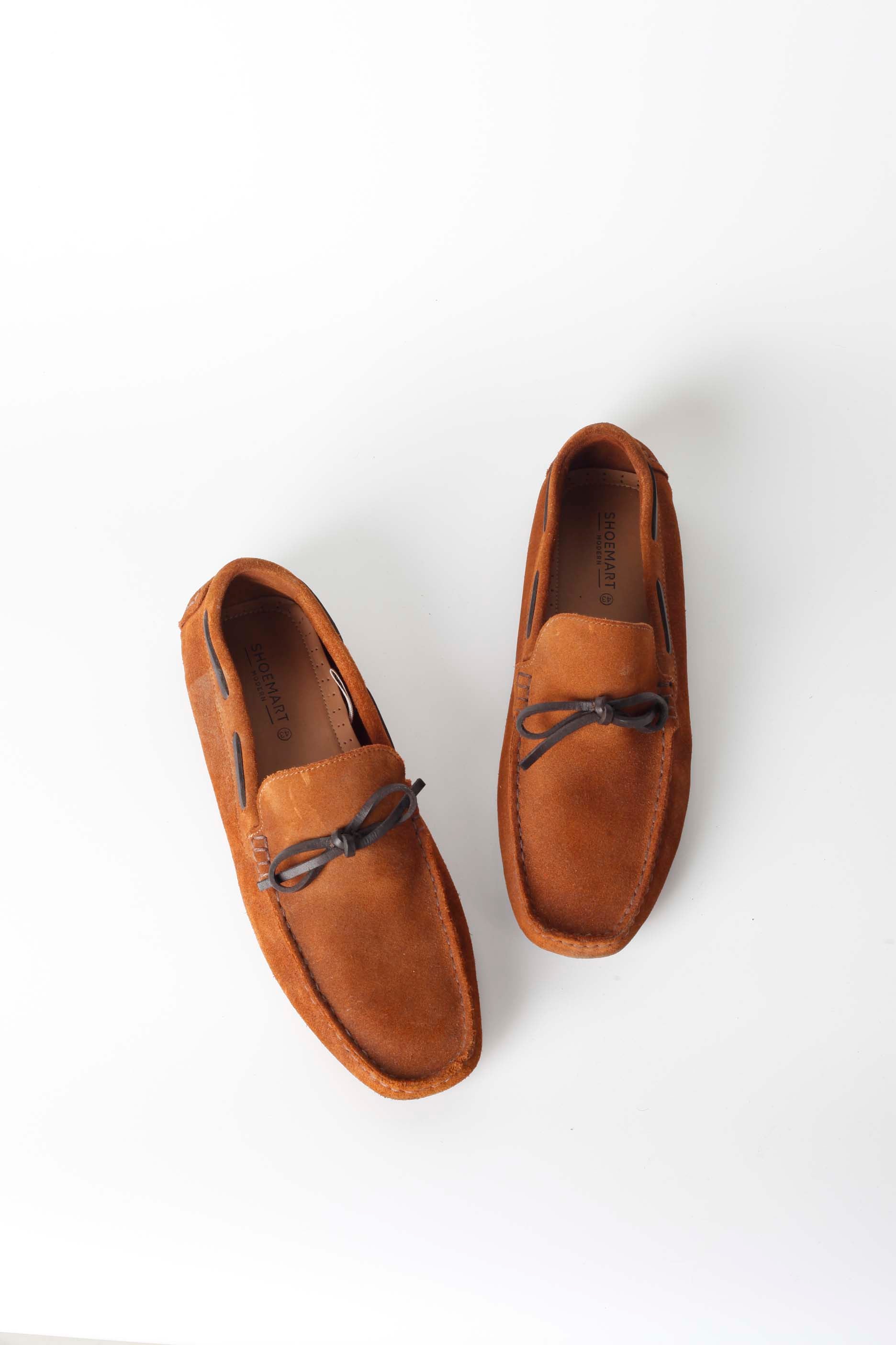 Mens Brown Suede Loafers