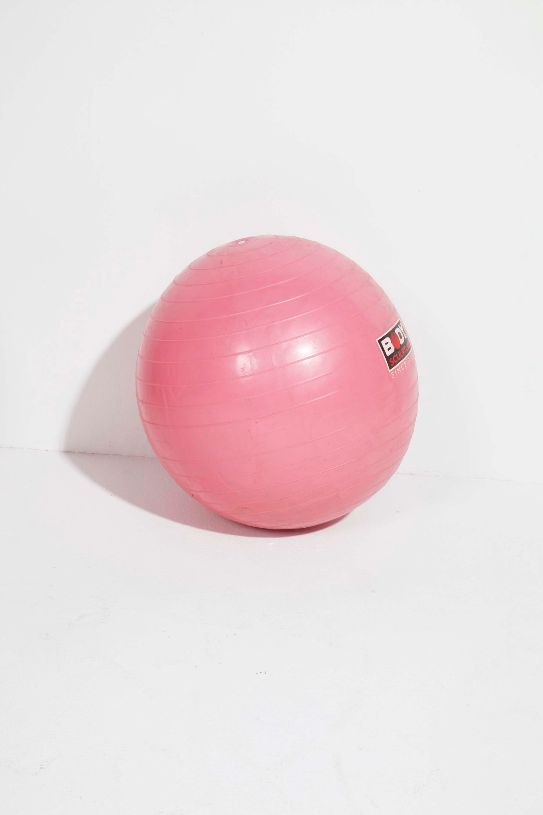 Medium Inflatable Pink Workout Gym Ball