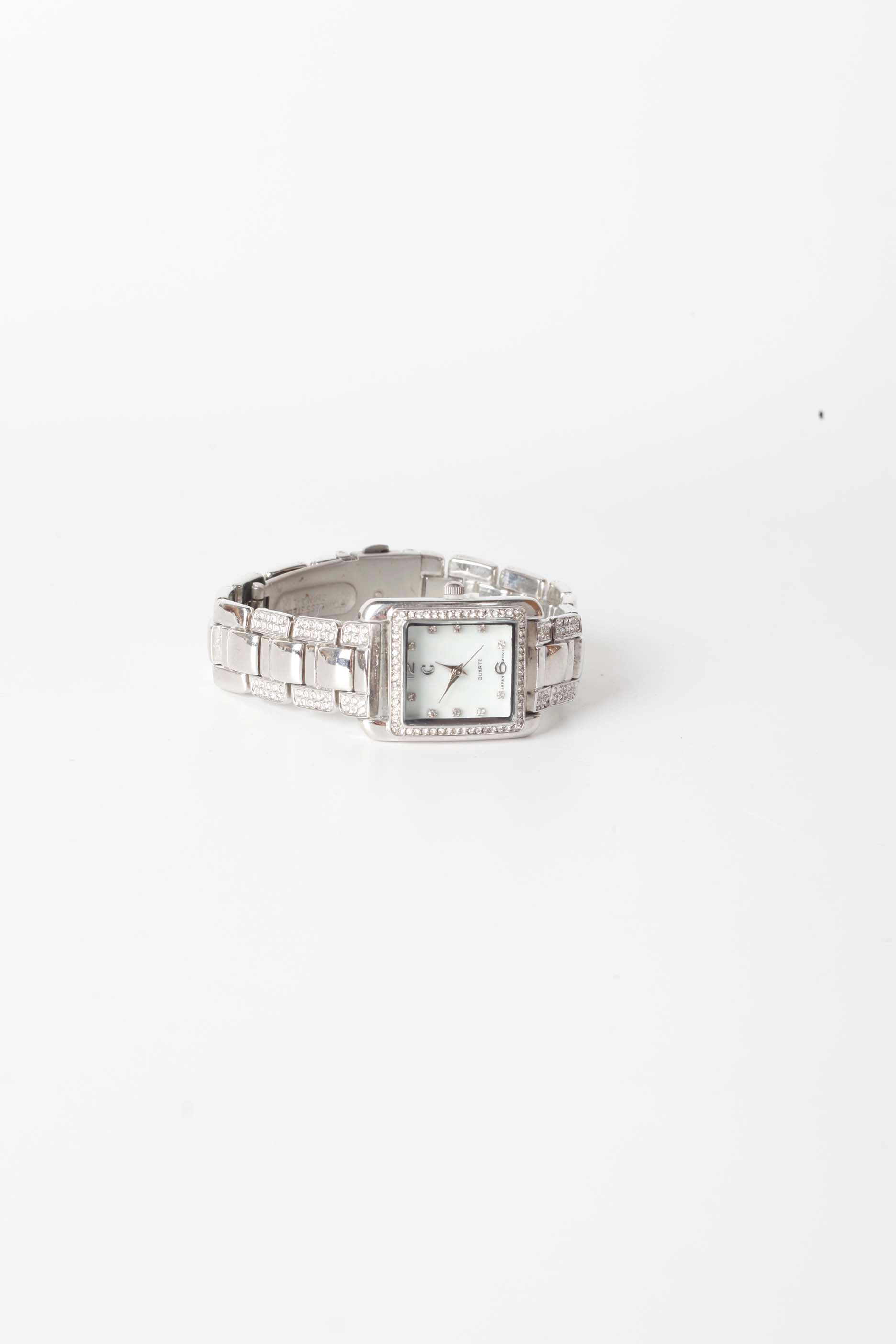 Womens Silver Luxury-Look Watch