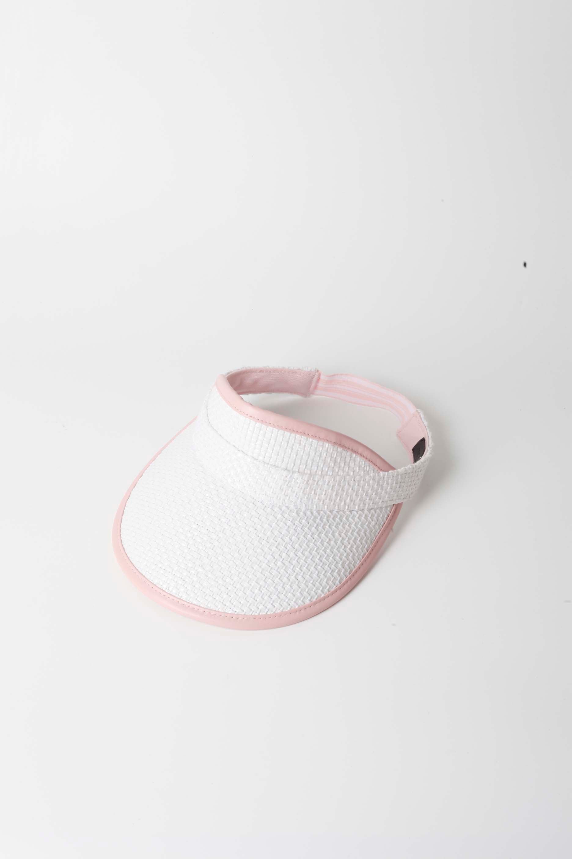 Pink and White Visor