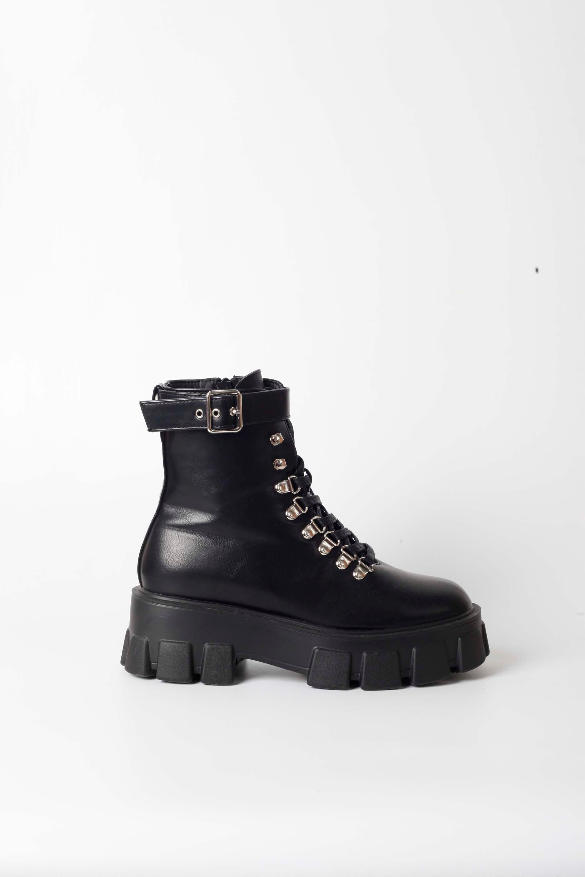 Black Bovver Boots