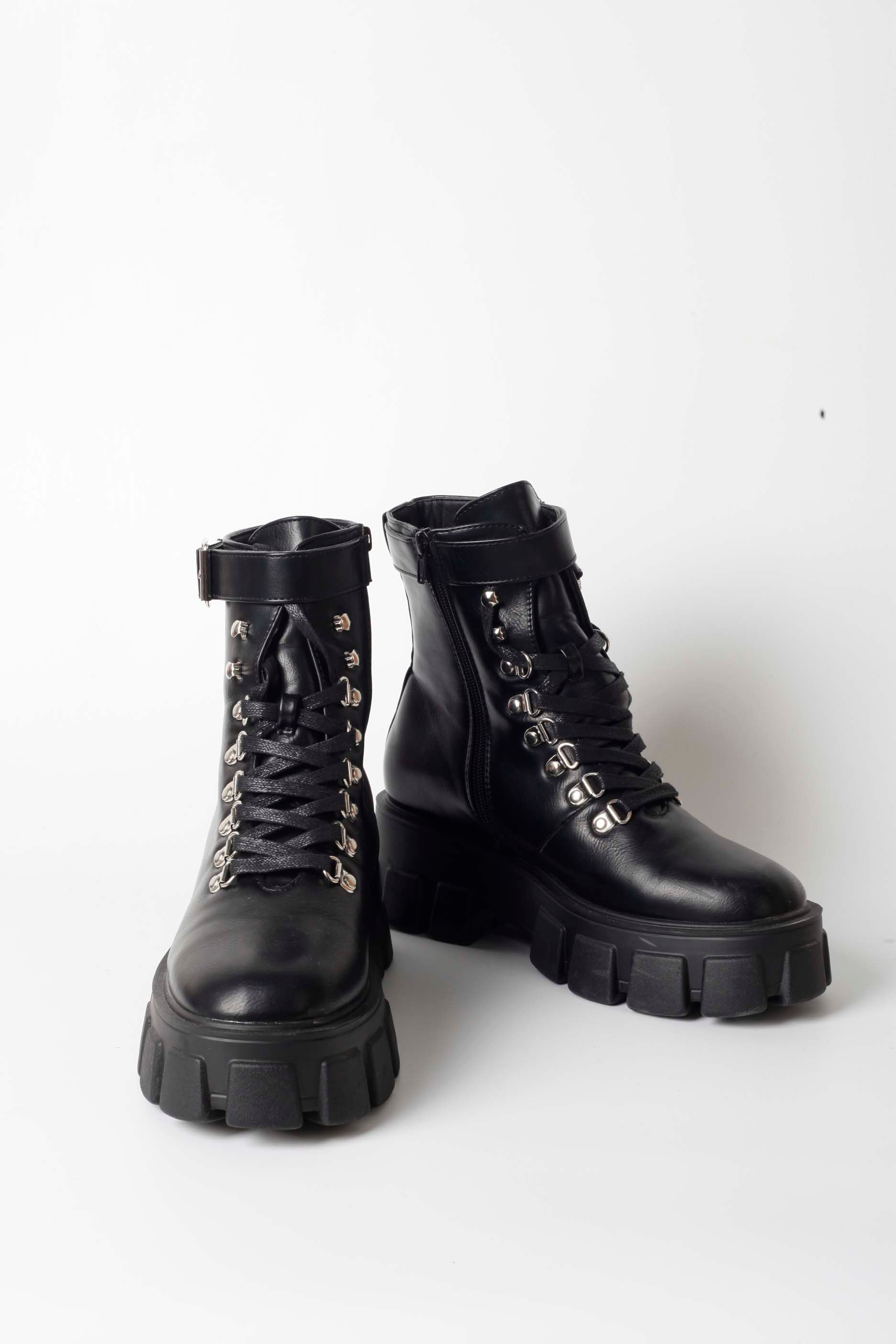 Black Bovver Boots